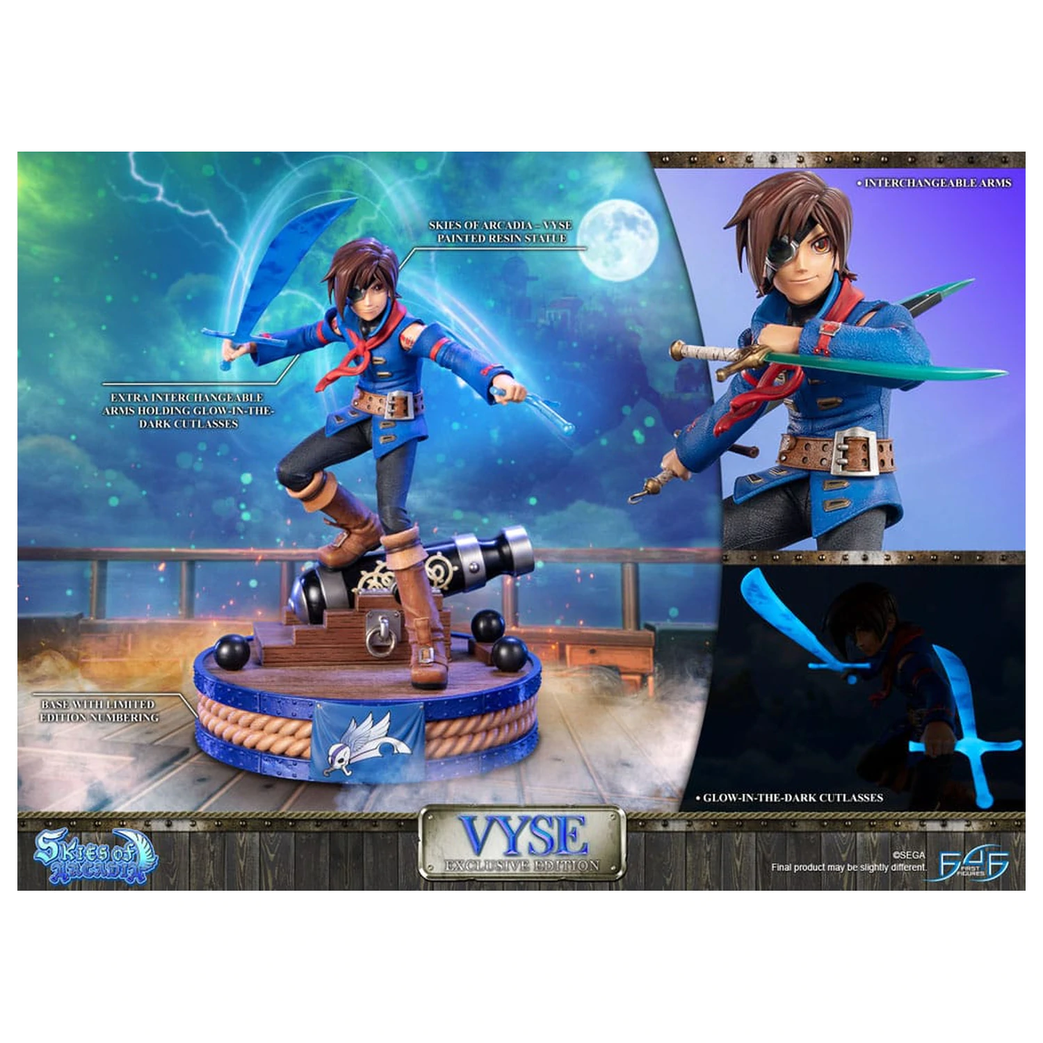 Skies of Arcadia Statuie Vyse Exclusive Edition 31 cm poza produsului