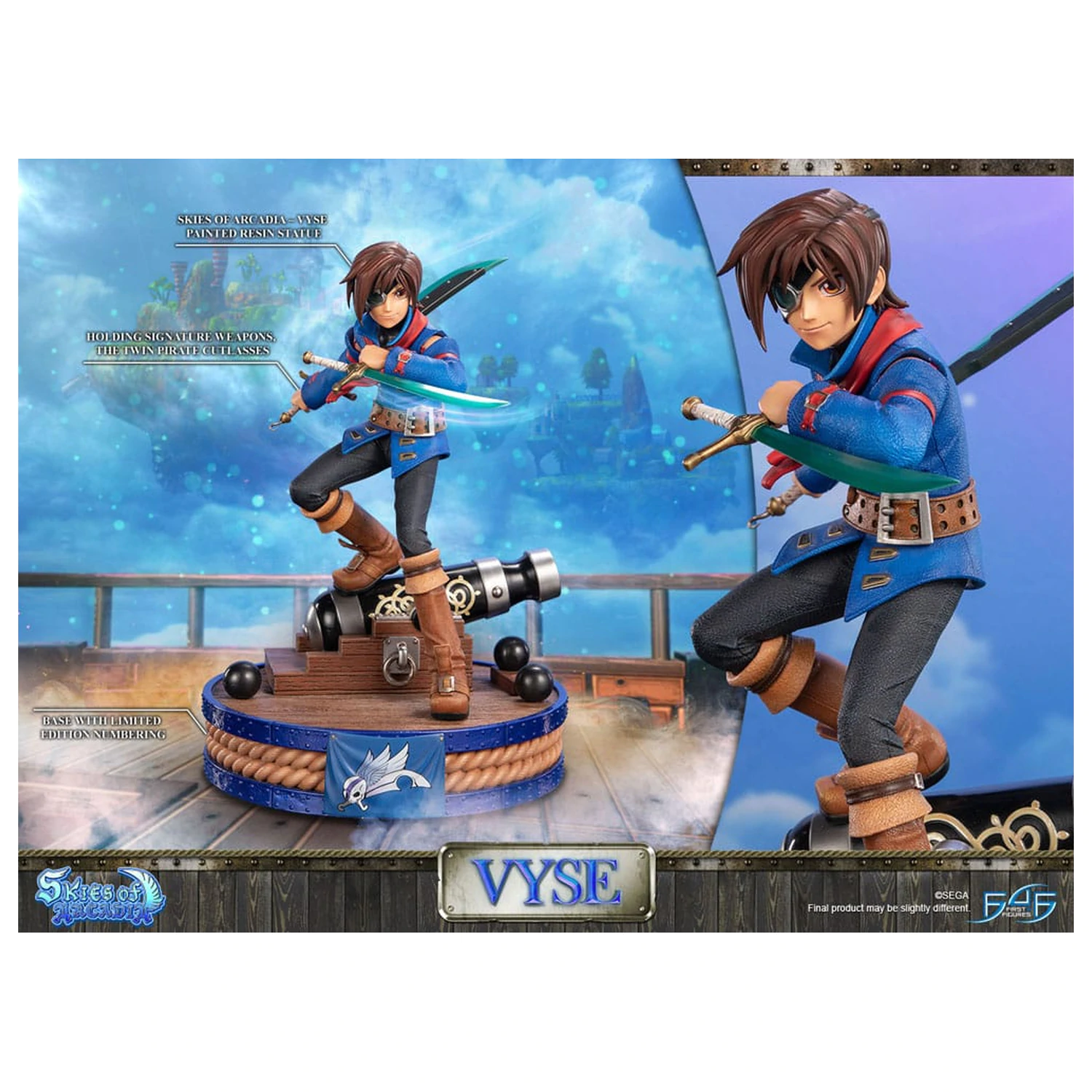 Skies of Arcadia Statuie Vyse Standard Edition 31 cm poza produsului