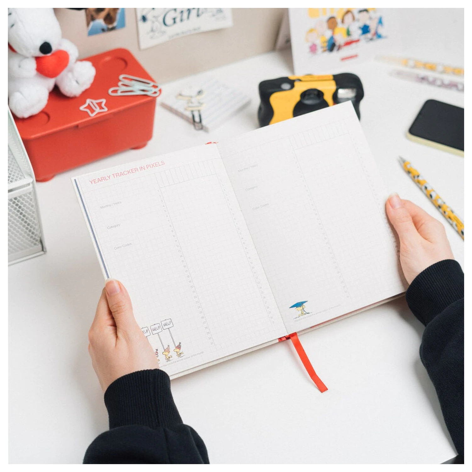 Snoopy A5 agenda saptamanala nedatata poza produsului