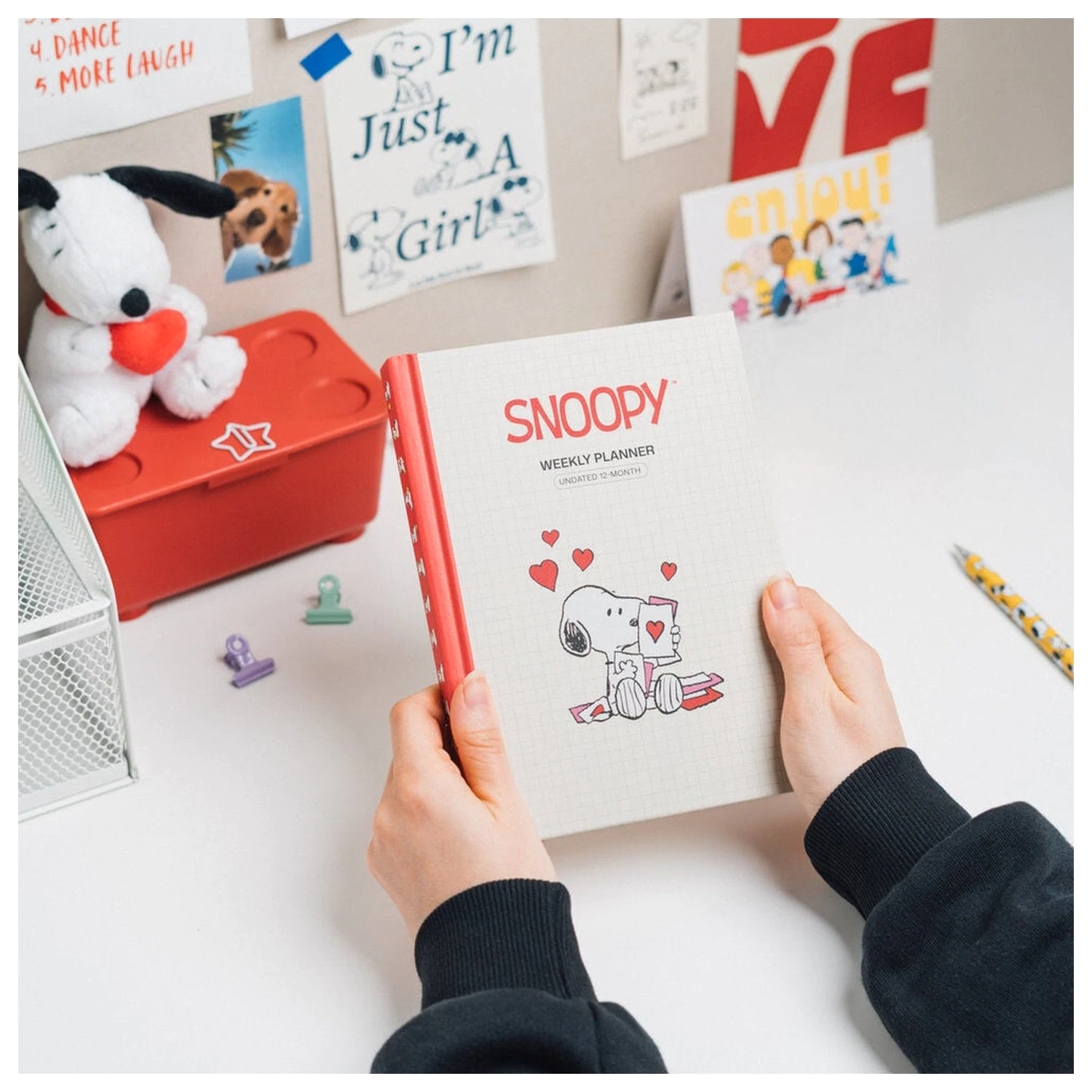 Snoopy A5 agenda saptamanala nedatata poza produsului