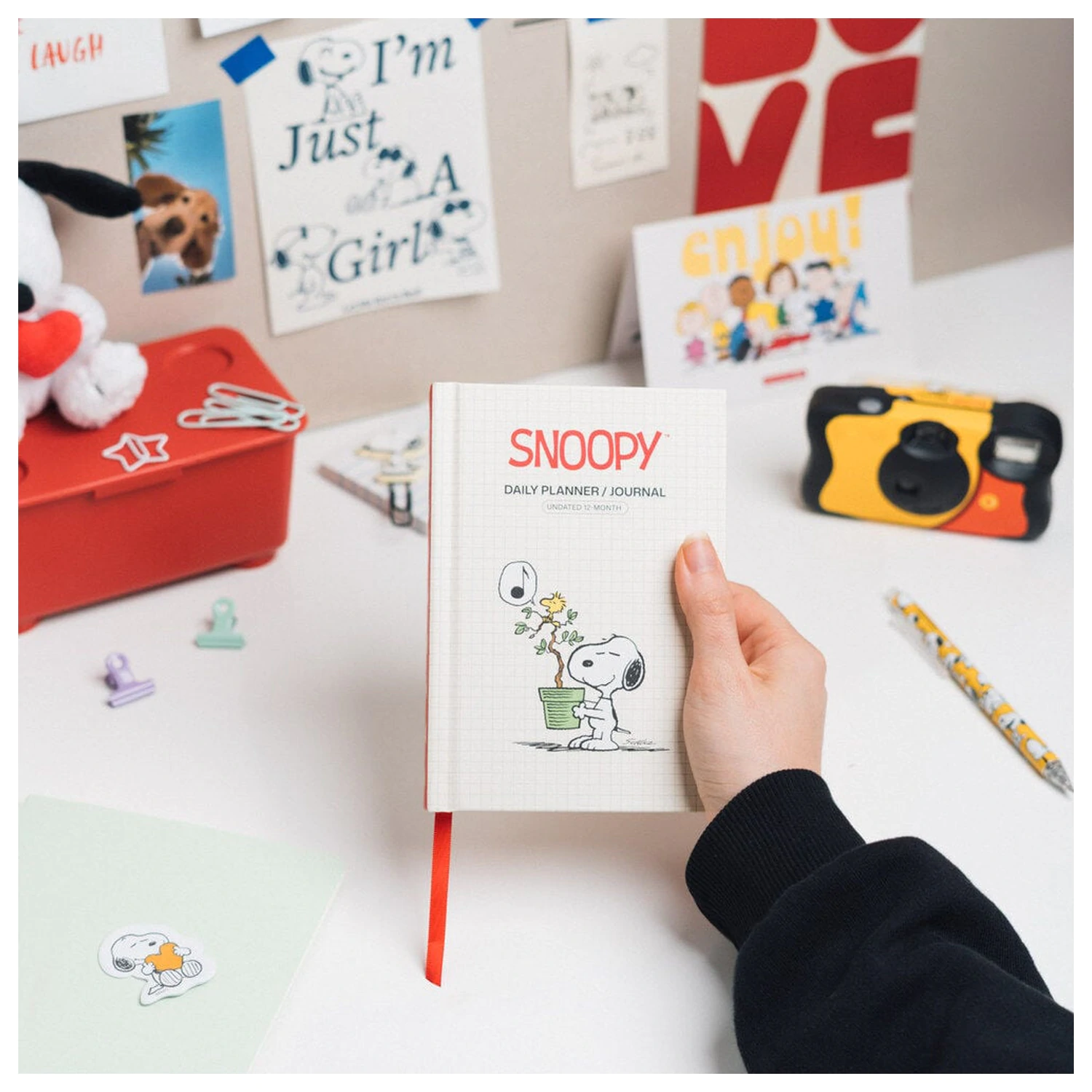 Snoopy A6 planner zilnic nedatat poza produsului