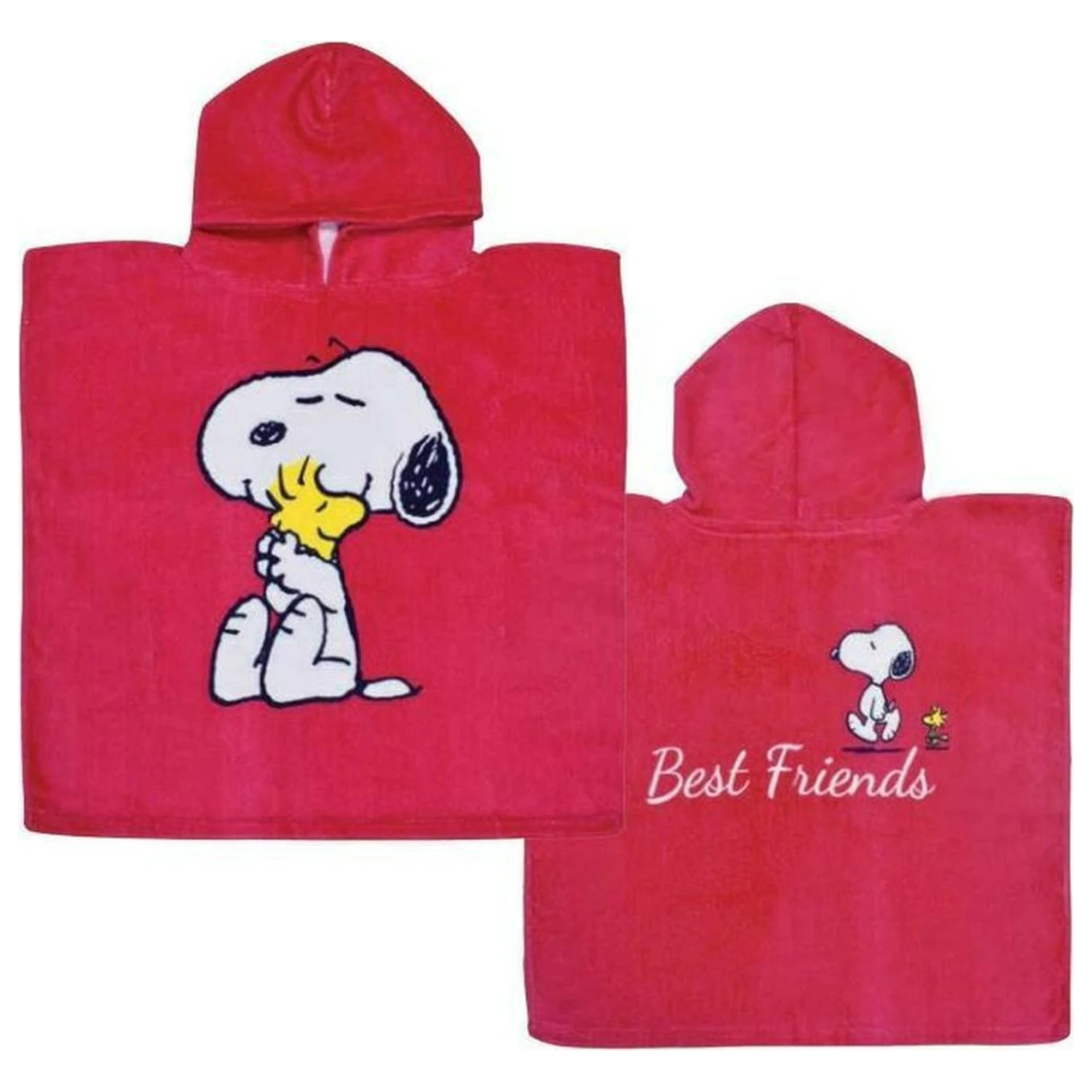 Snoopy Best Friend Beach Towel Poncho poza produsului