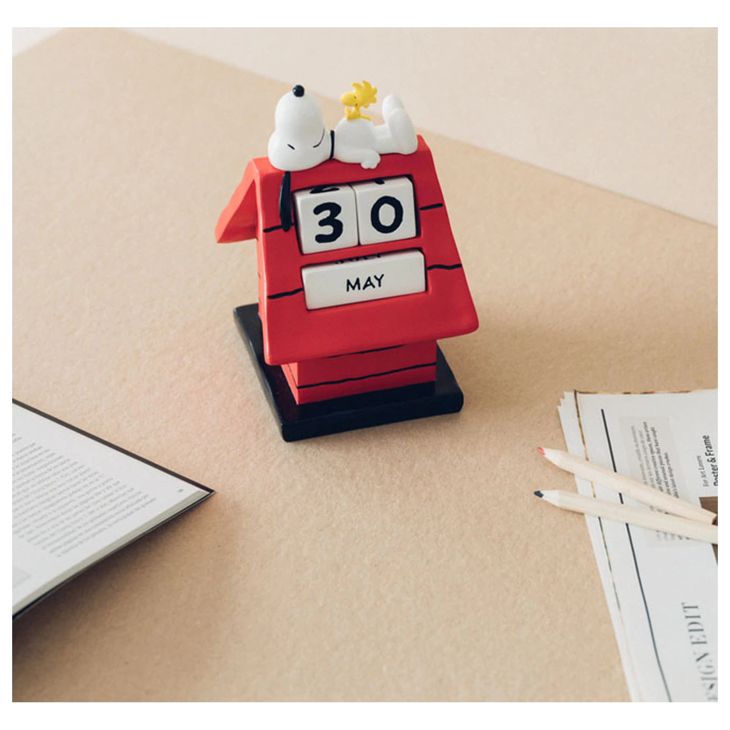 Snoopy Doghouse calendar perpetuu 3D poza produsului