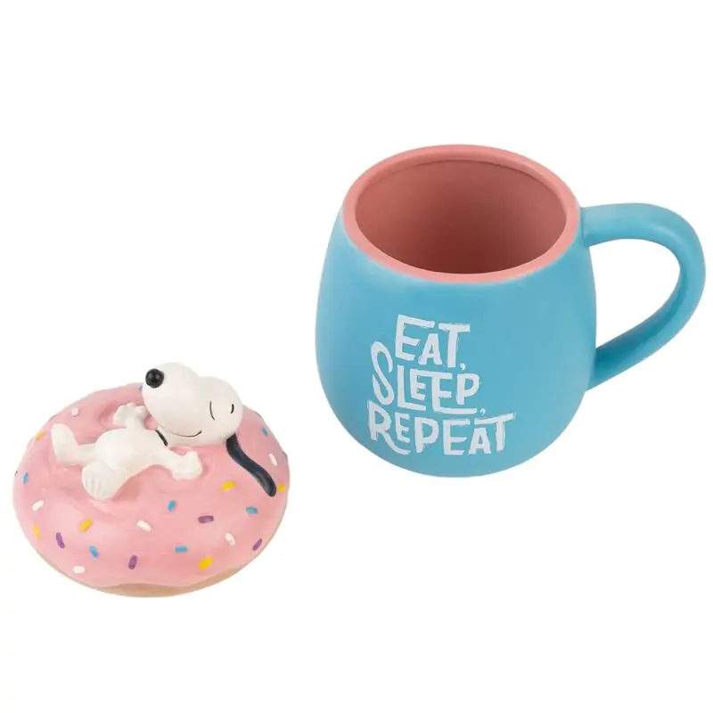 Snoopy Eat Sleep Repeat cană 3D 500ml poza produsului