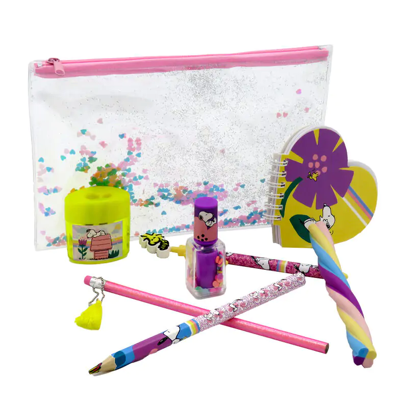 Snoopy Set articole papetarie + penar poza produsului
