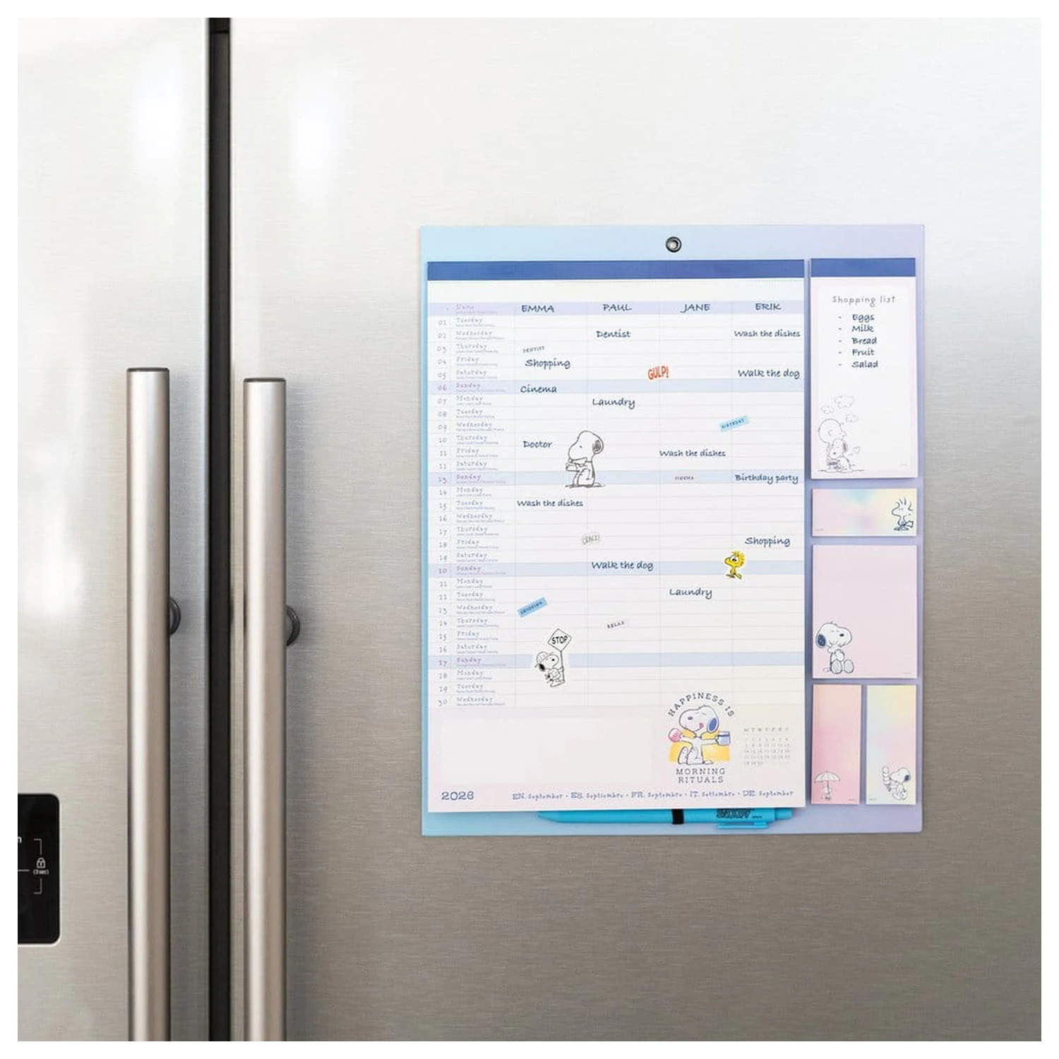 Snoopy Magnetic Planner 2026/27 30 x 35 cm poza produsului