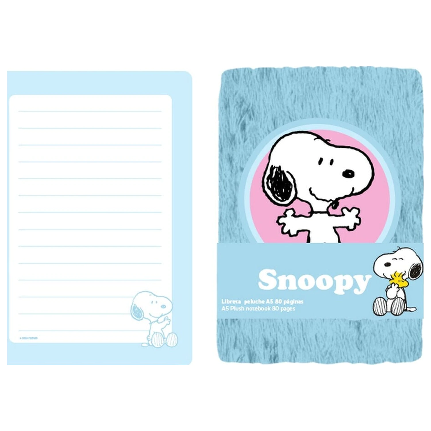 Snoopy Peanuts A5 caiet de pluș poza produsului