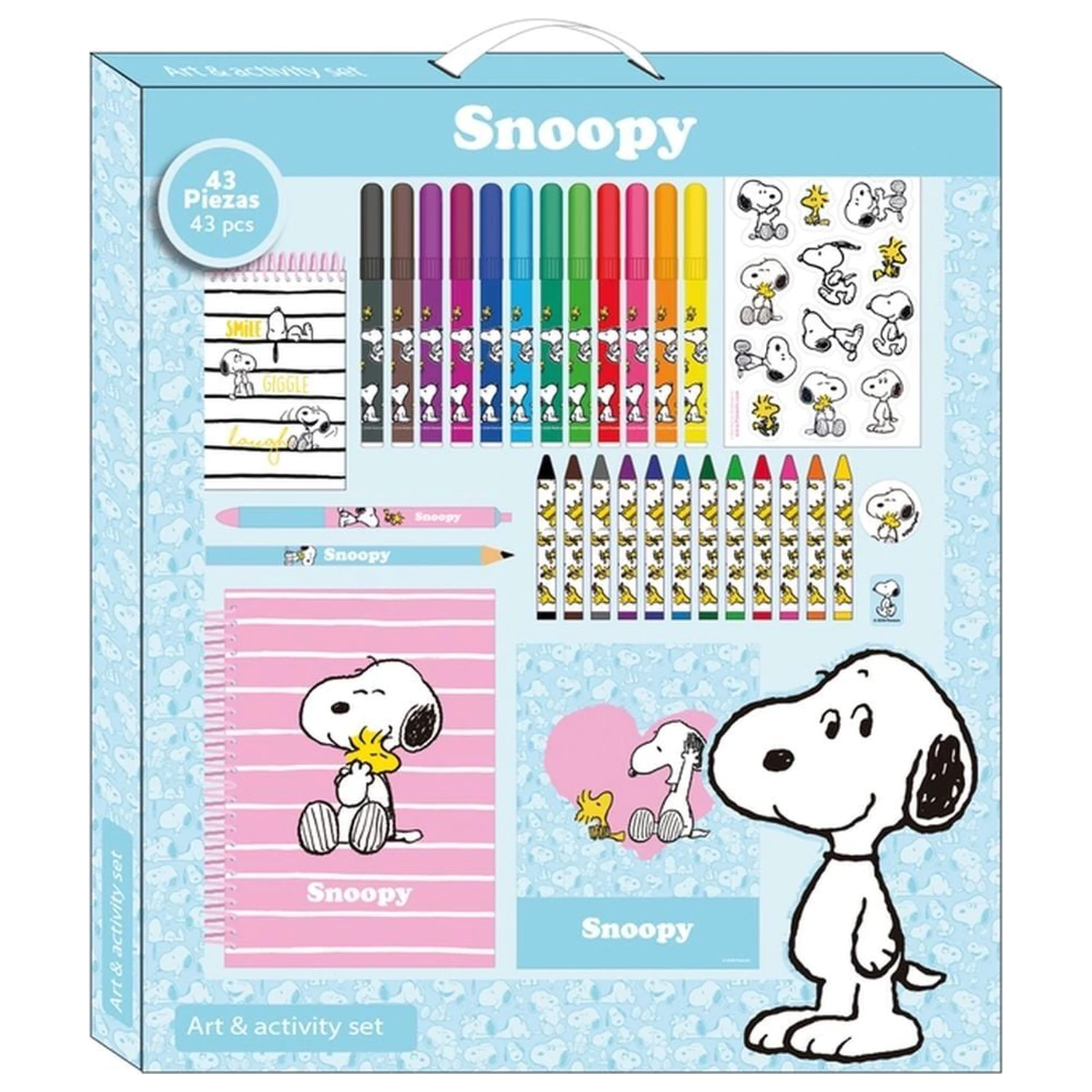 Snoopy Peanuts Set de activitati 43 piese poza produsului