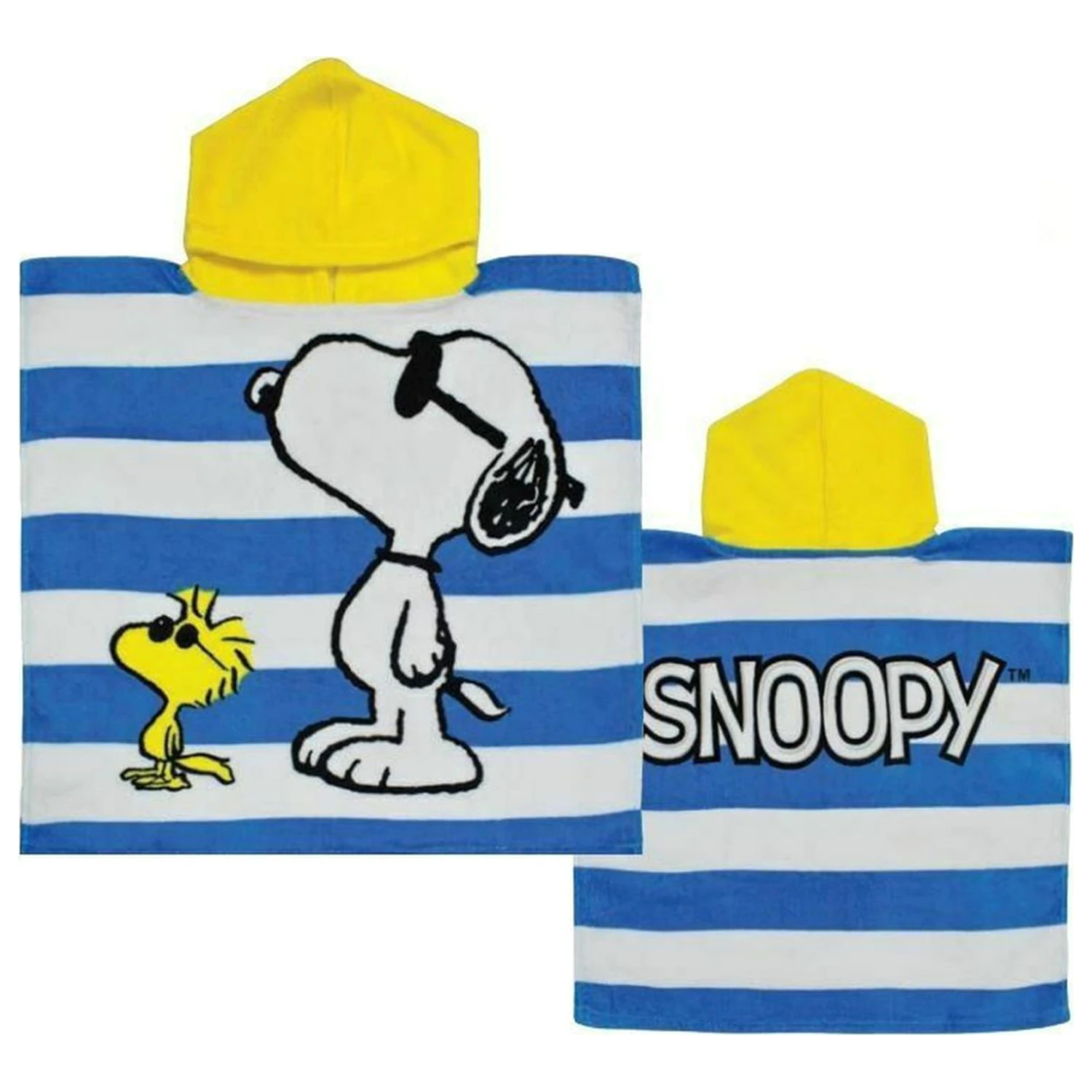 Snoopy Woodstock Prosop de plaja Tip poncho poza produsului