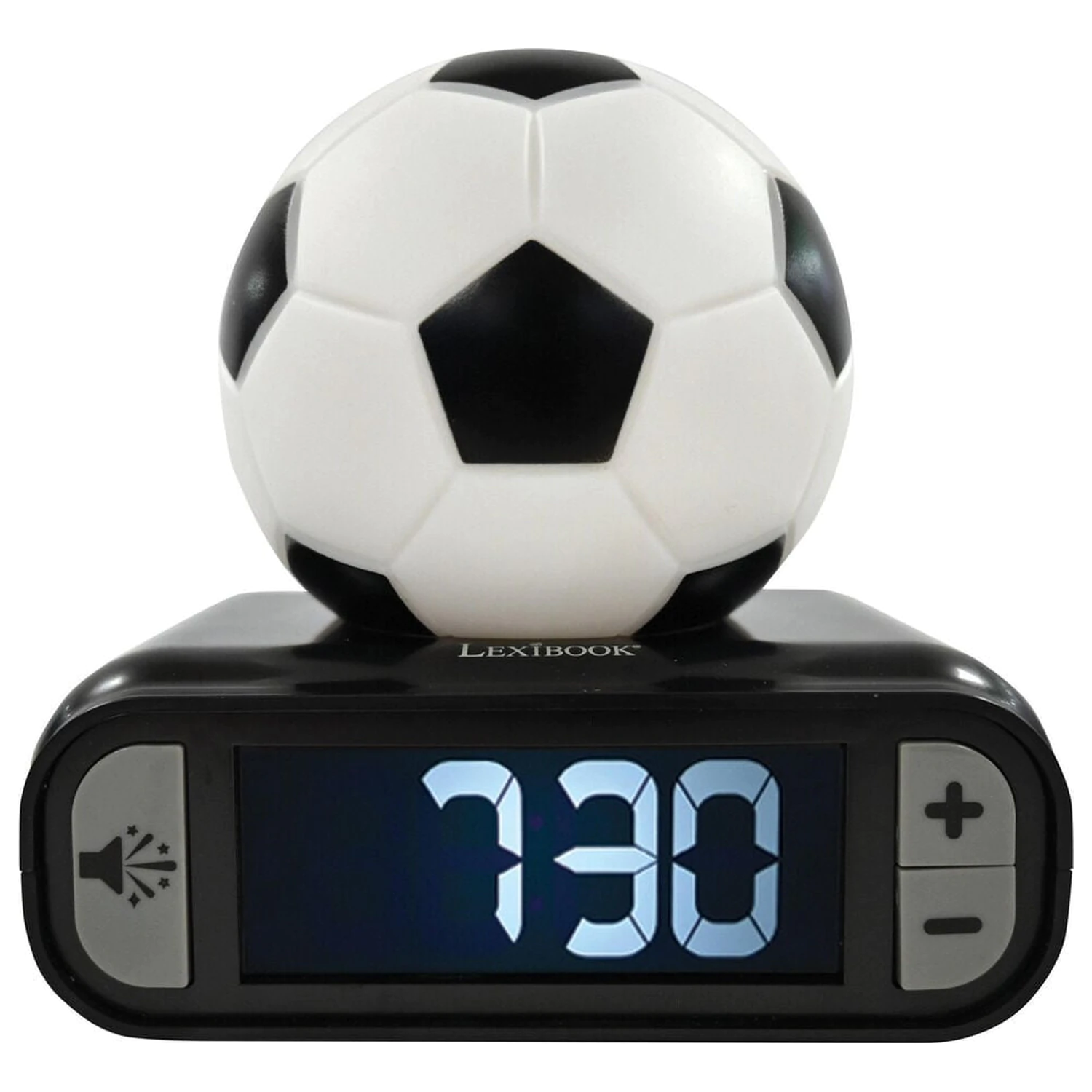 Ceas desteptator digital cu lumina de noapte 3D fotbal poza produsului