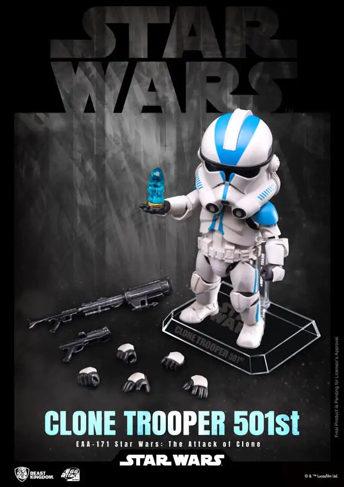 Star Wars Egg Attack Figurina de actiune Clone Trooper 501st 16 cm poza produsului