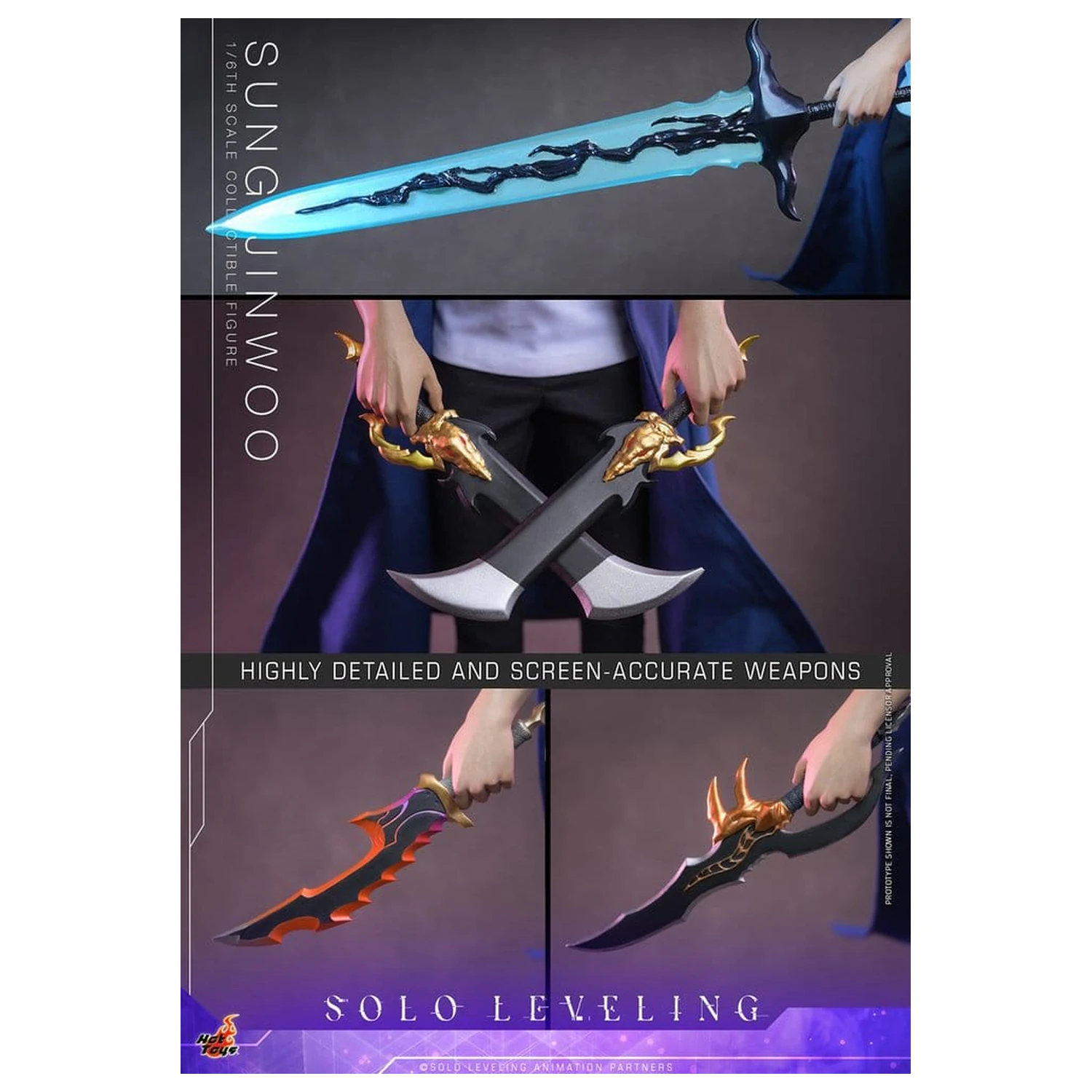 Solo Leveling Figurina de actiune 1/6 Sung Jinwoo 32 cm poza produsului