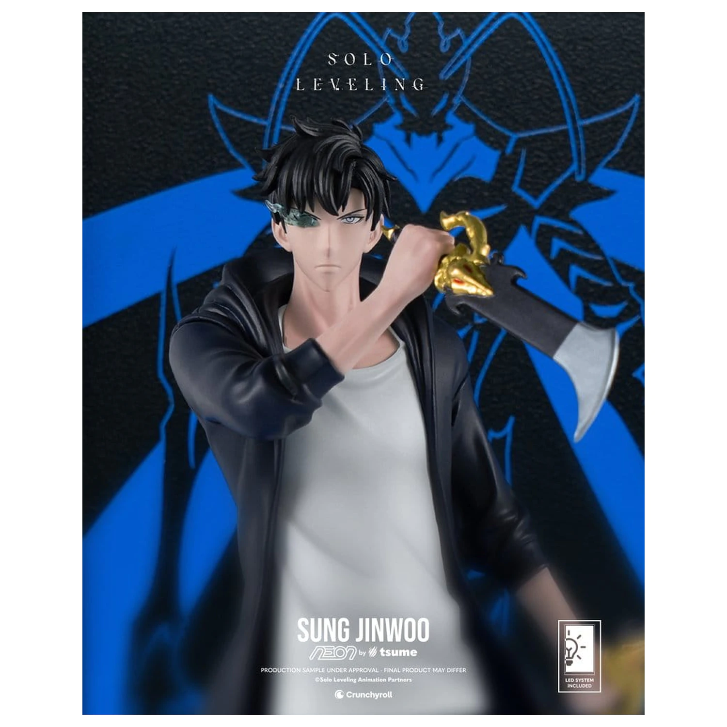 Figurine neon Solo Leveling 1/9 Sung Jinwoo 20 cm poza produsului
