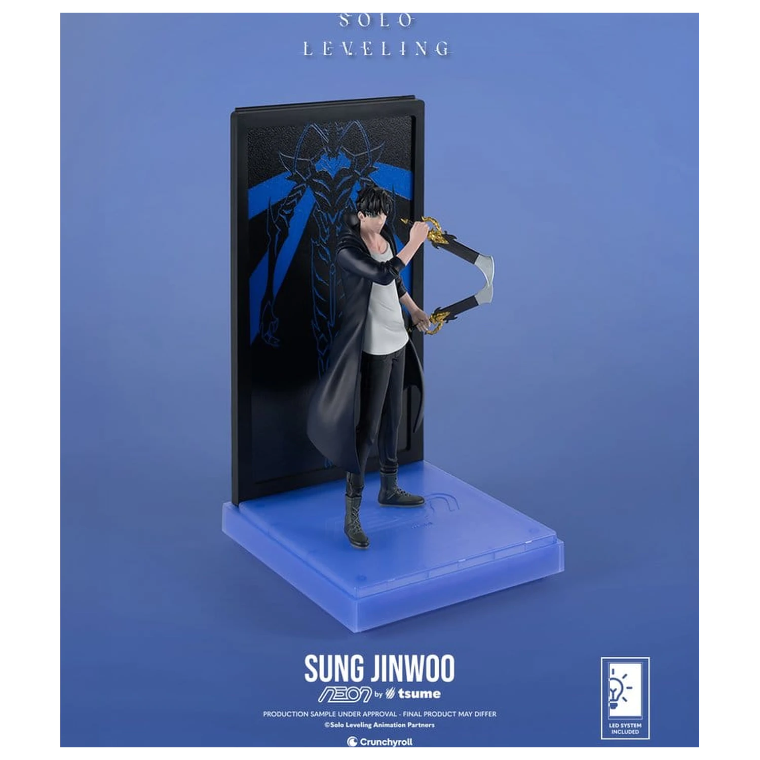 Figurine neon Solo Leveling 1/9 Sung Jinwoo 20 cm poza produsului