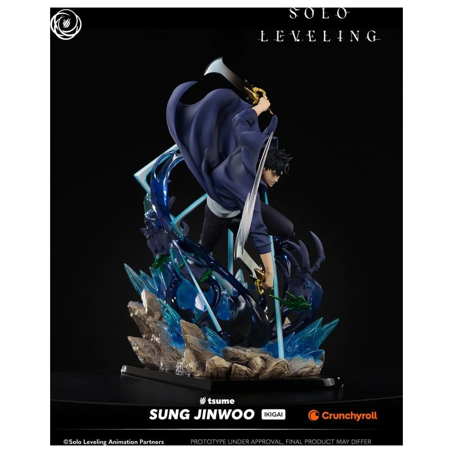Statuia Solo Leveling Sung Jinwoo Ikigai 1/6 De Tsume 44cm poza produsului