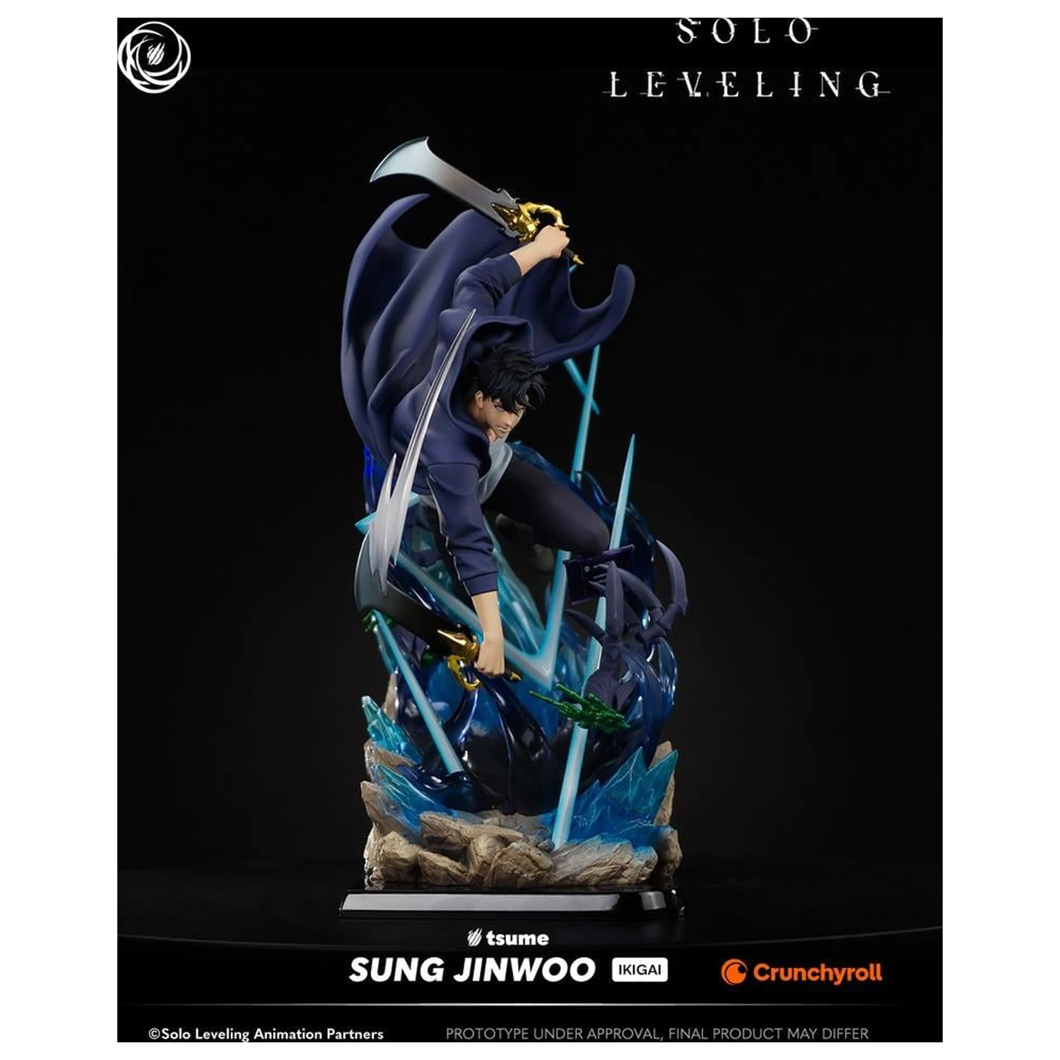 Statuia Solo Leveling Sung Jinwoo Ikigai 1/6 De Tsume 44cm poza produsului
