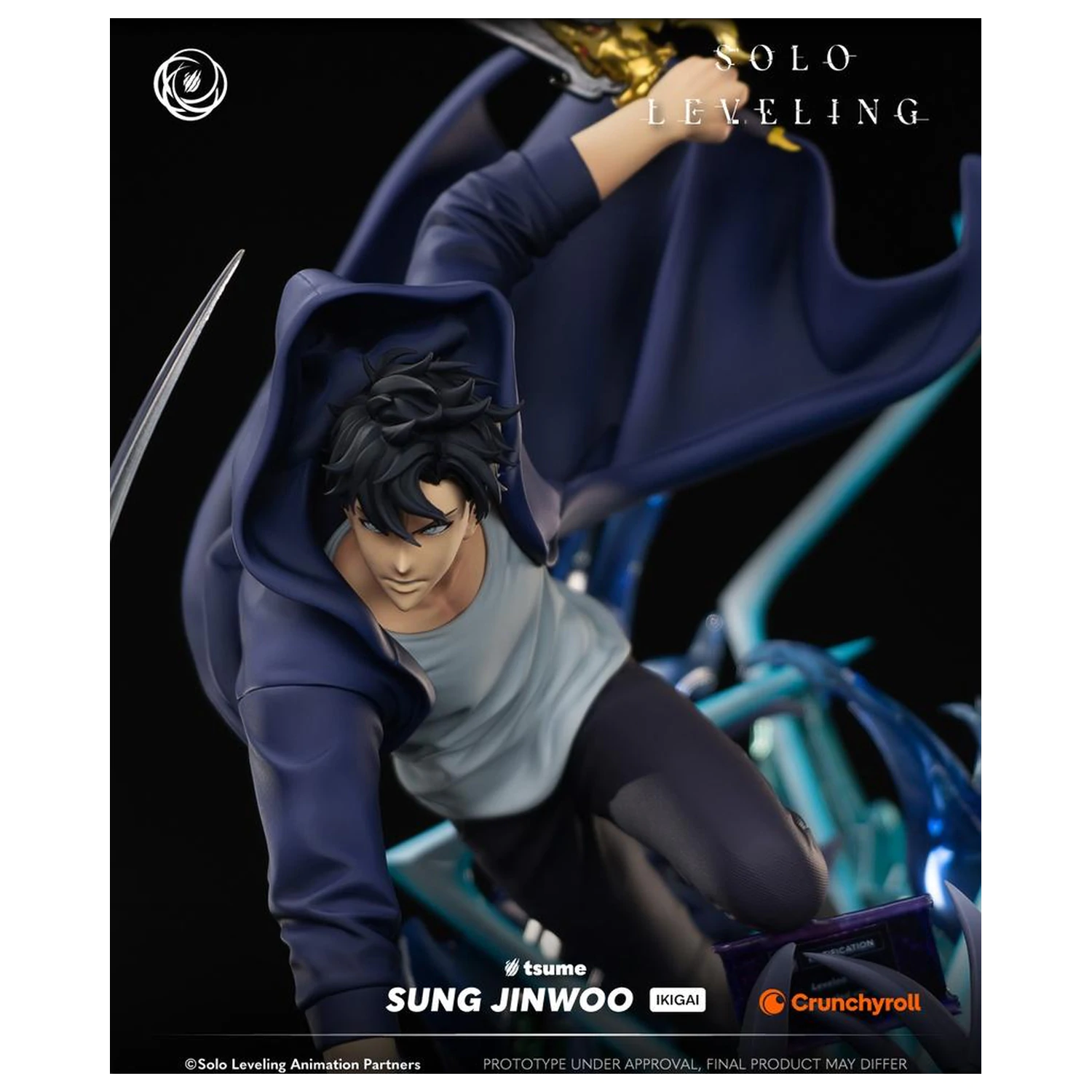Statuia Solo Leveling Sung Jinwoo Ikigai 1/6 De Tsume 44cm poza produsului