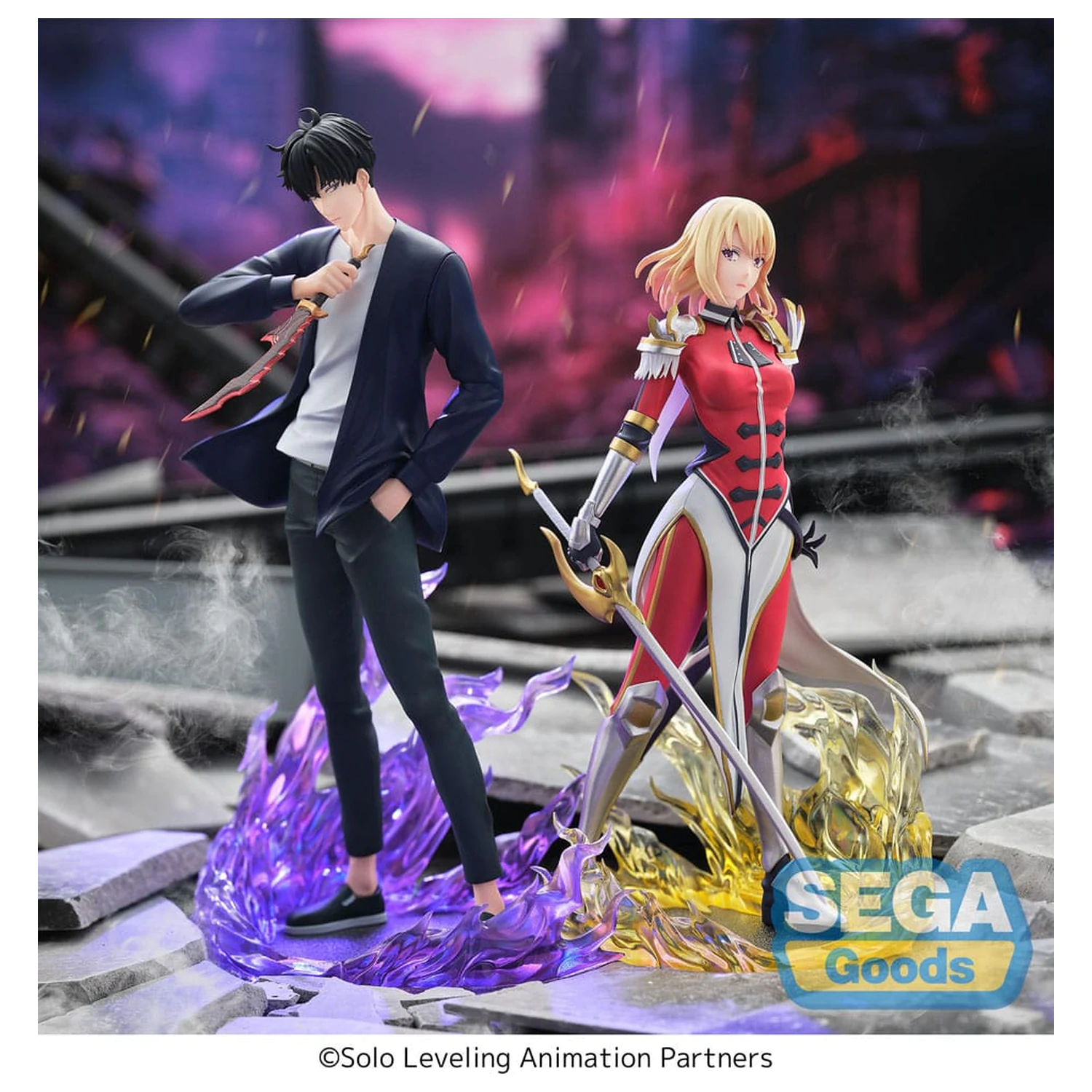 Solo Leveling XrossLink statueta PVC Sung Jinwoo 18 cm poza produsului