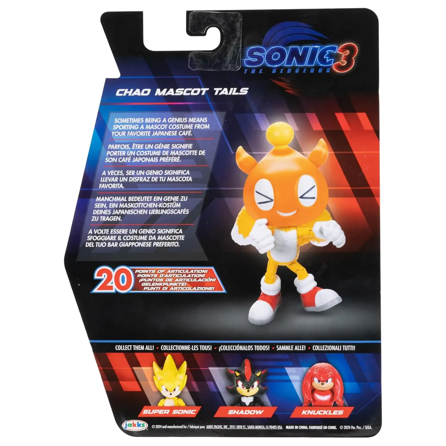 Figurina Sonic 3 buc - Chao Mascot Tails poza produsului