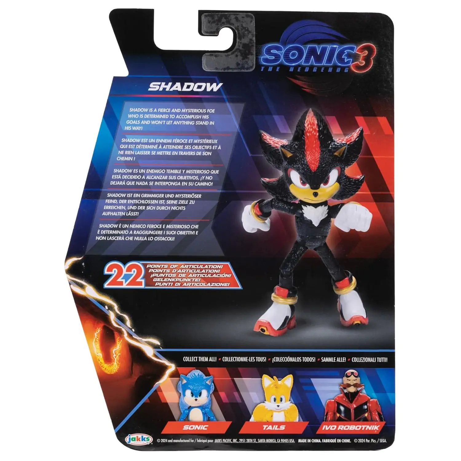 Figurină Sonic 3 - Shadow poza produsului