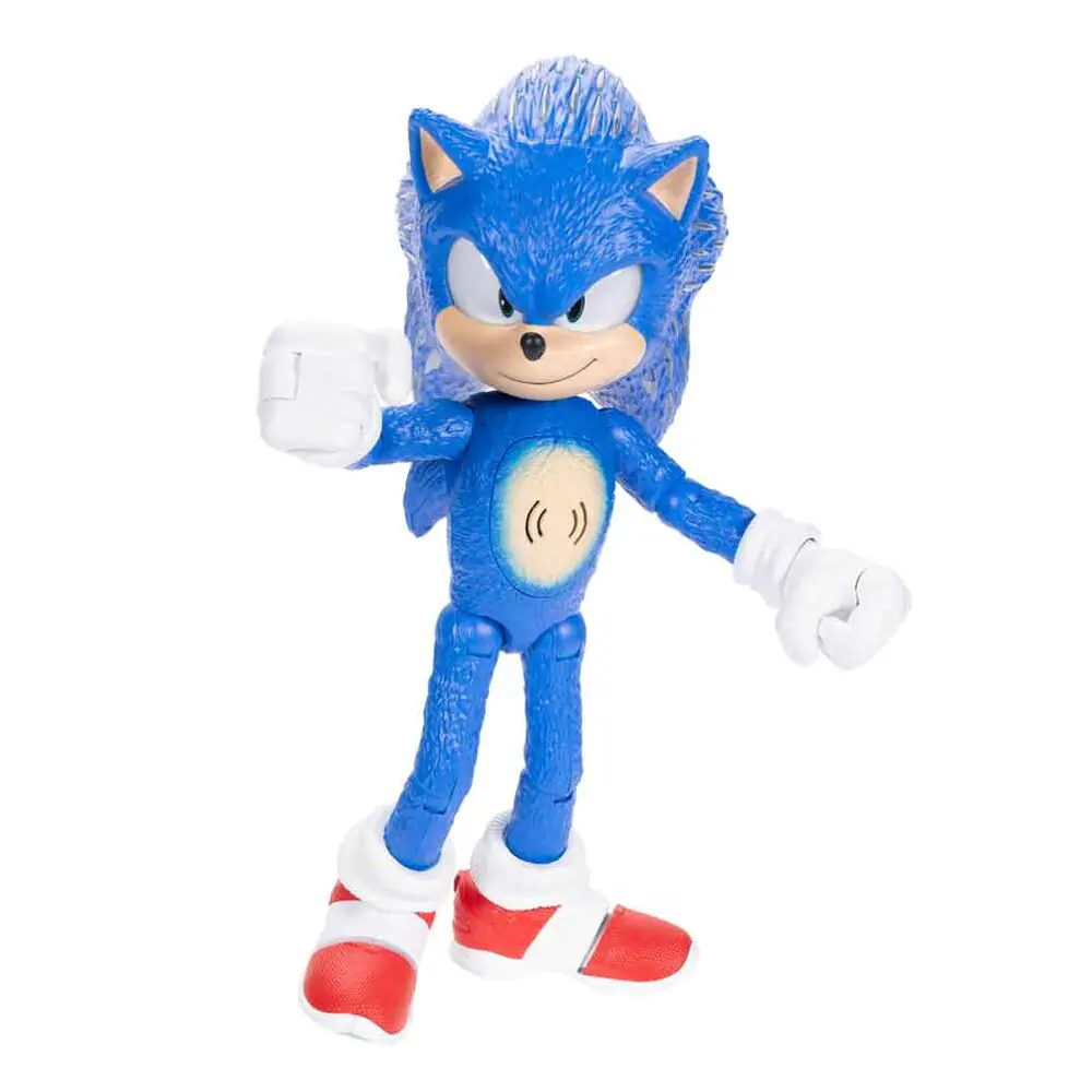 Sonic 3 The Movie figurina interactiva Sonic de 35cm poza produsului