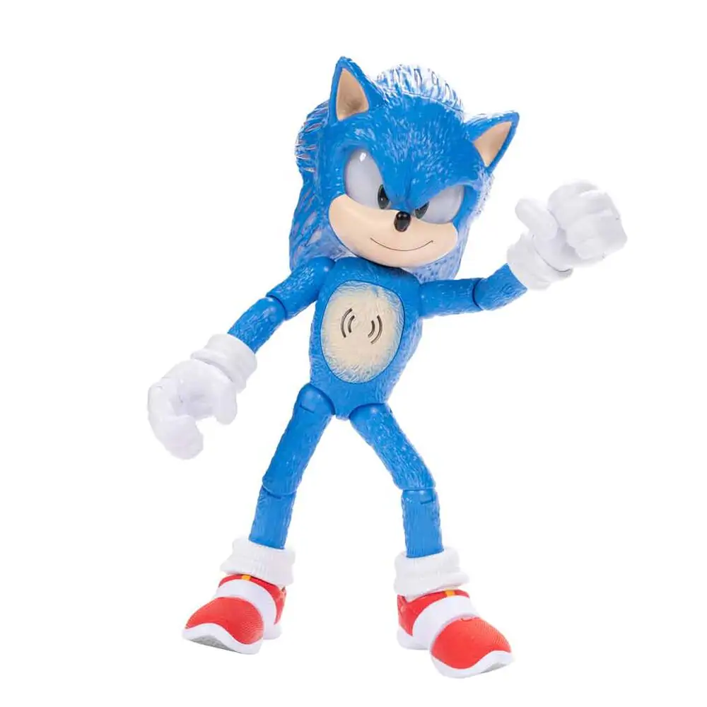 Sonic 3 The Movie figurina interactiva Sonic de 35cm poza produsului