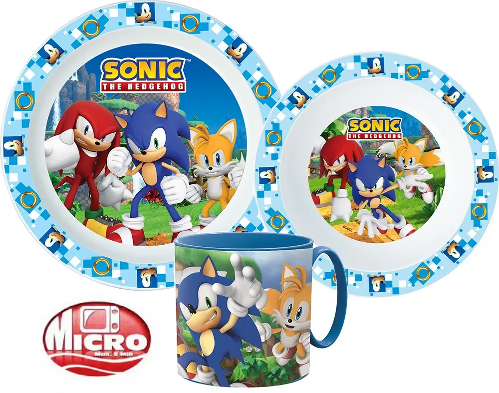 Sonic the Hedgehog set de vesela, set din micro plastic poza produsului