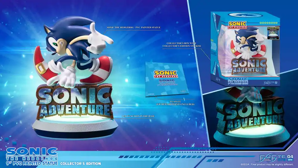 Statuie PVC Sonic Adventure Sonic the Hedgehog Collector's Edition 23 cm poza produsului