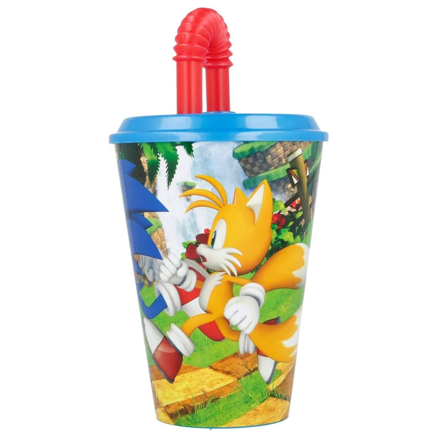Sonic Adventure Pahar cu pai, Plastic 430 ml poza produsului