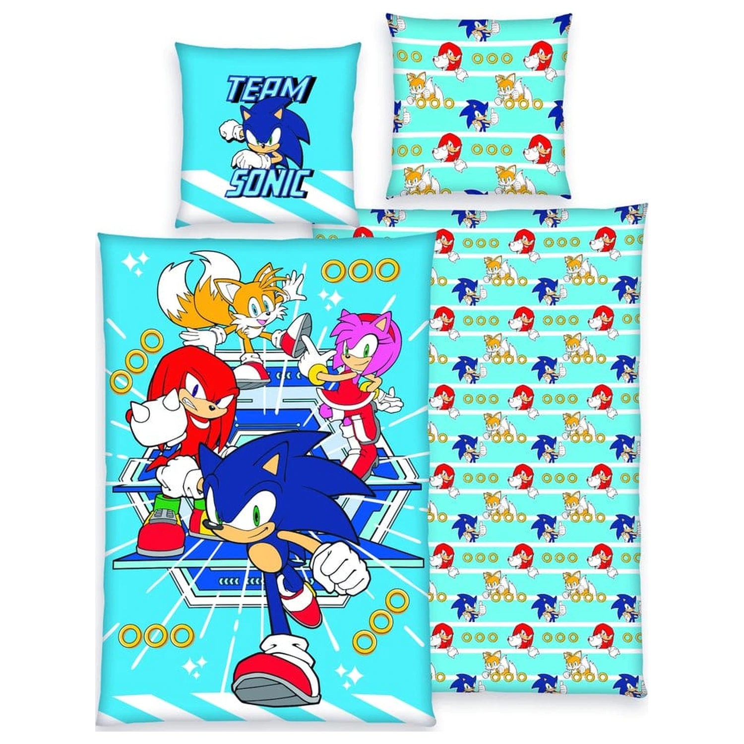 Sonic lenjerie de pat Team Sonic 135 x 200 cm poza produsului