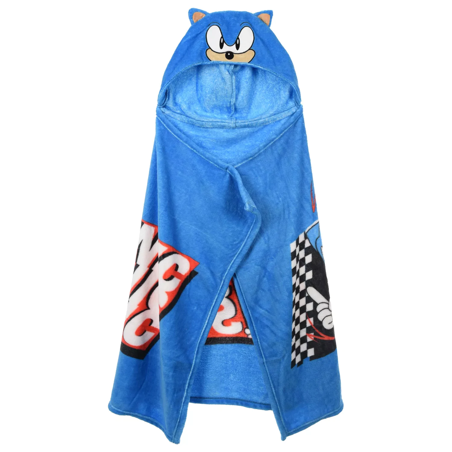 Sonic Blue Blur Paturica cu gluga 80x120 cm poza produsului