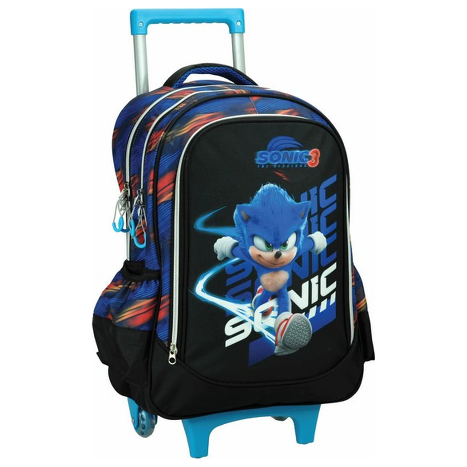 Sonic Brawn rucsac școlar cu roti, geanta 46 cm poza produsului