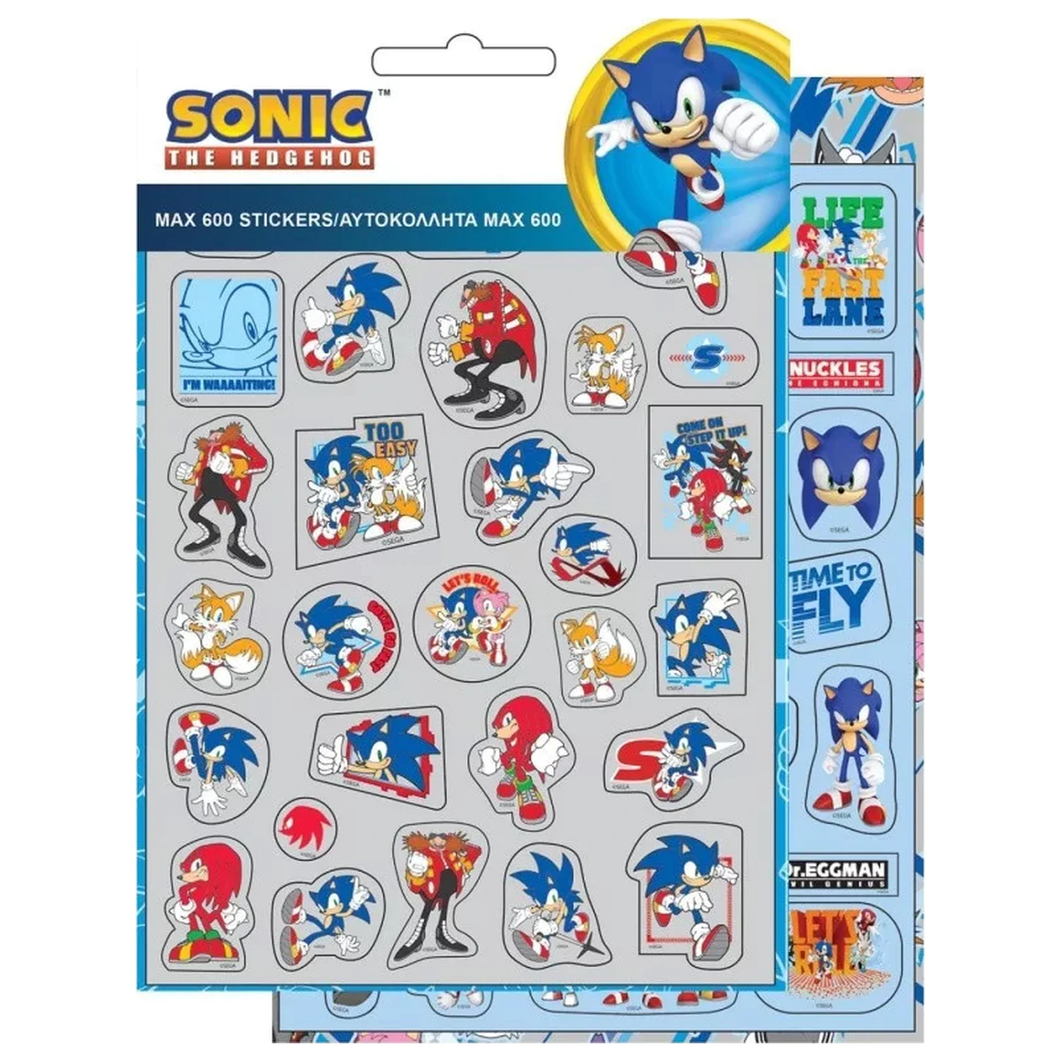 Sonic Fast set de autocolante de 600 de piese poza produsului