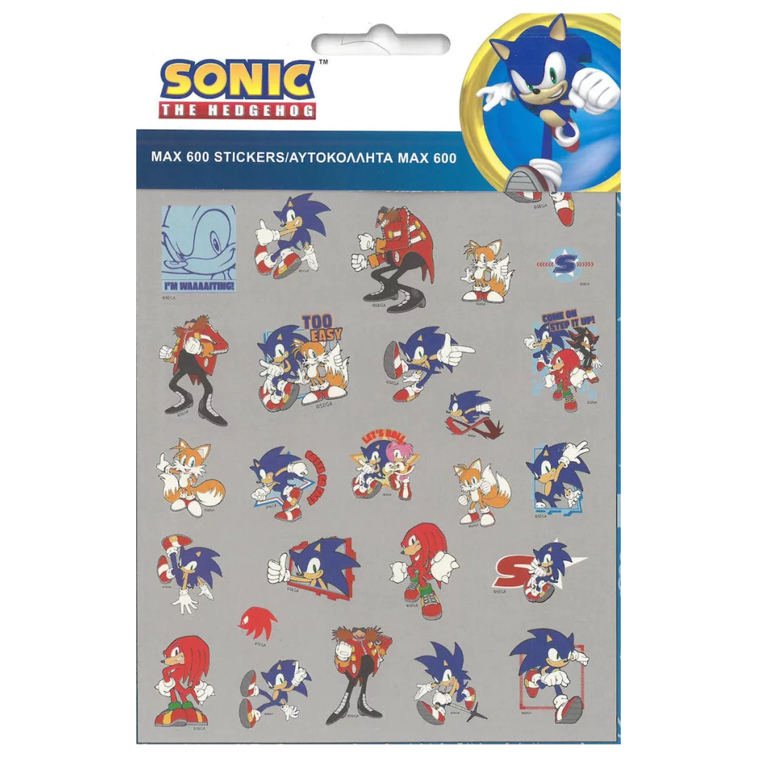 Sonic Fast set de autocolante de 600 de piese poza produsului
