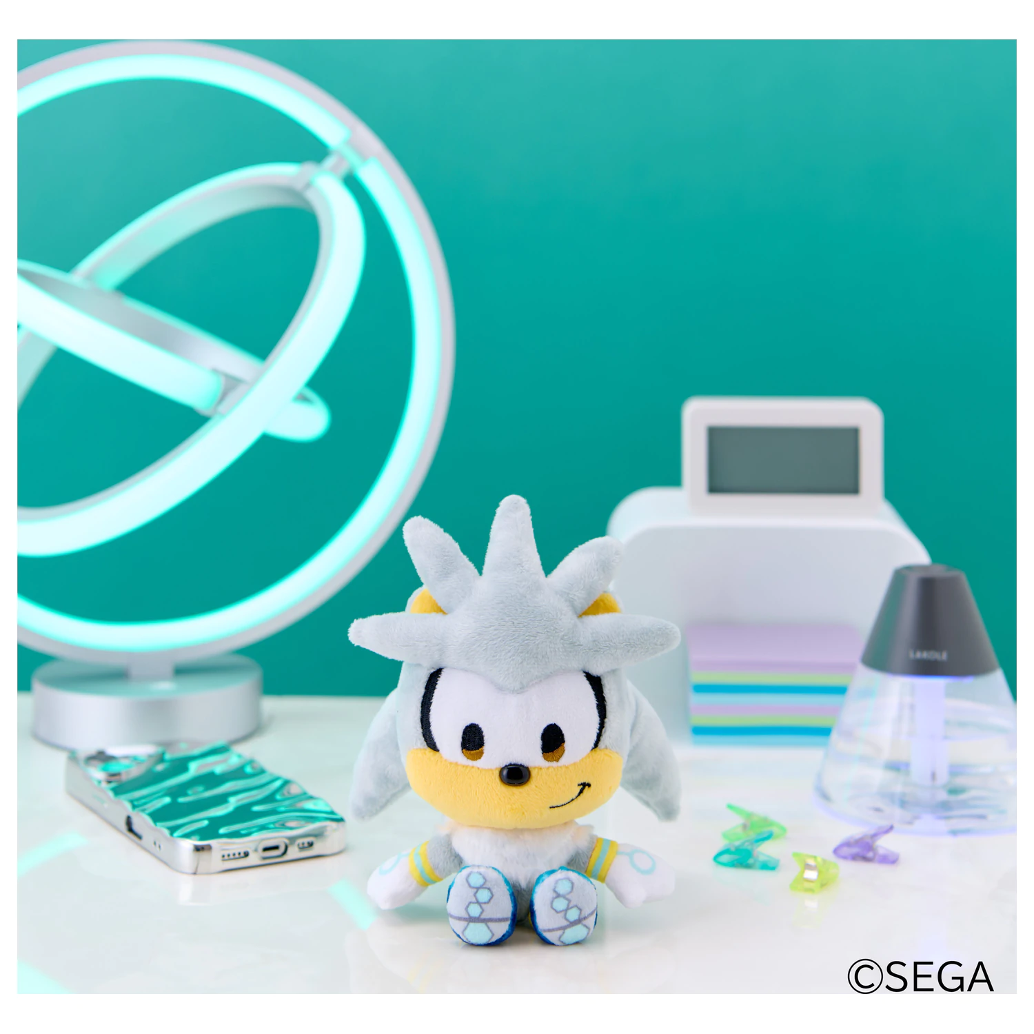 SONIC & FRIENDS Silver Mascot Plus 16 cm poza produsului