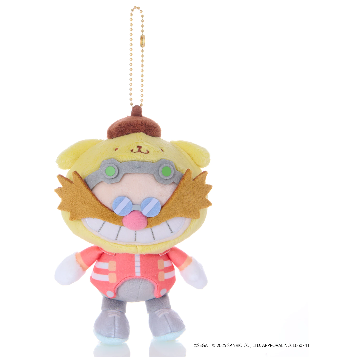 Sonic & Friends x Sanrio Dr. Eggman x P25pxompurin Maskota Plus 8 cm poza produsului