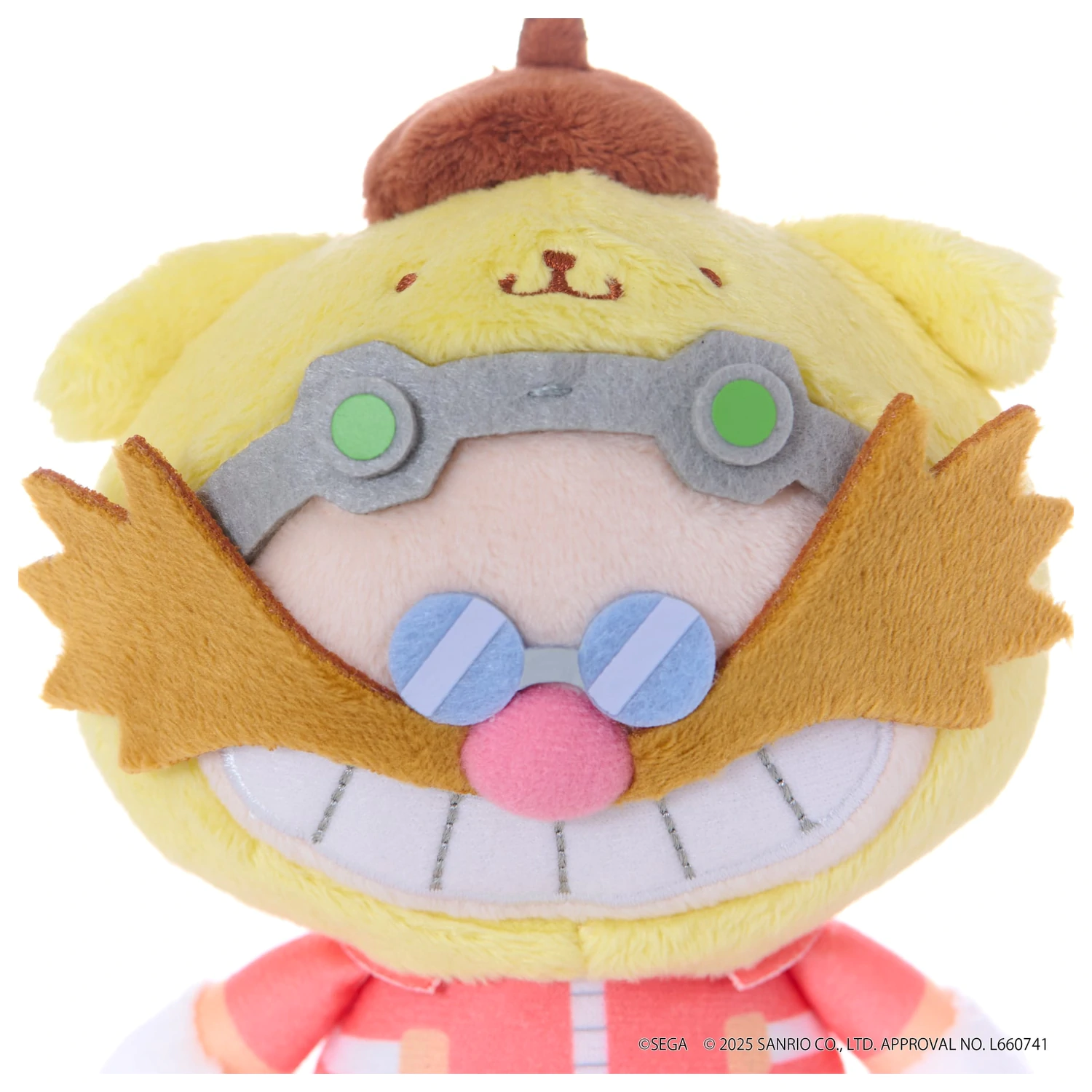 Sonic & Friends x Sanrio Dr. Eggman x P25pxompurin Maskota Plus 8 cm poza produsului
