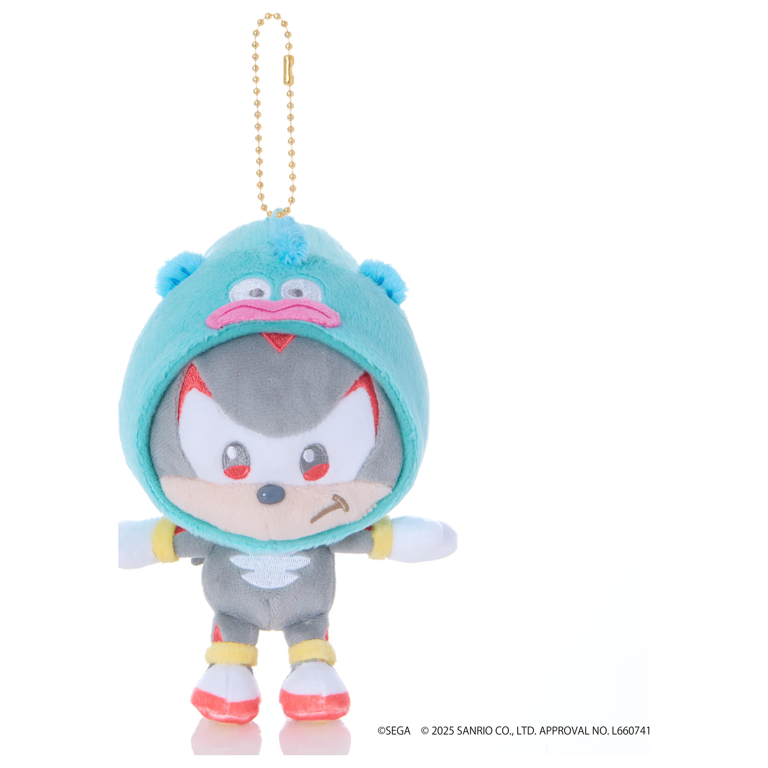 Sonic & Friends X Sanrio Shadow X Hangyodon Maskota de pluș 8cm poza produsului