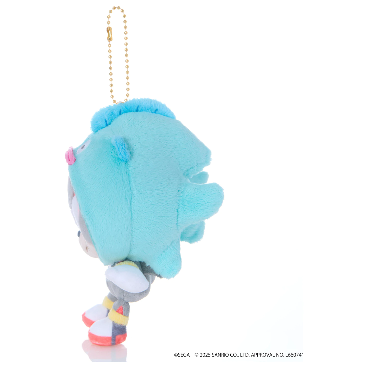 Sonic & Friends X Sanrio Shadow X Hangyodon Maskota de pluș 8cm poza produsului