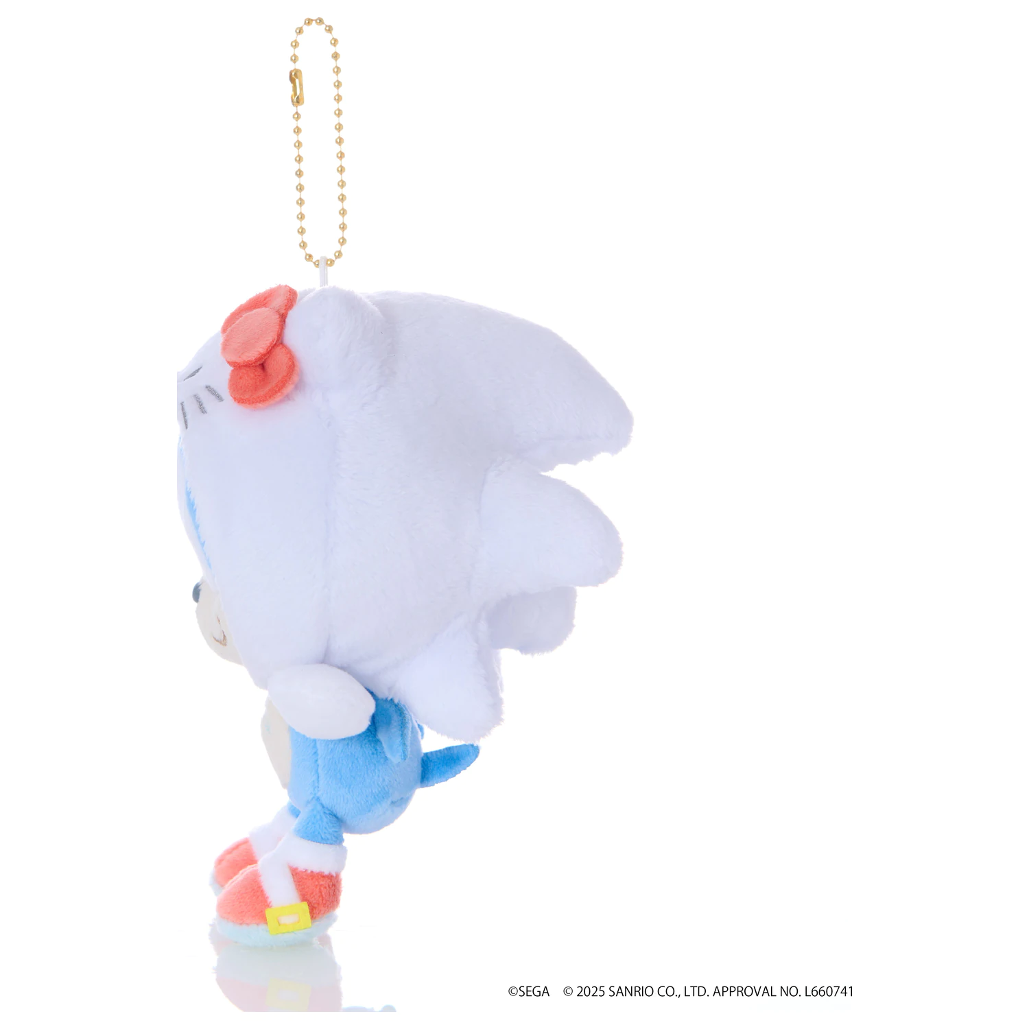 SONIC & FRIENDS x SANRIO Sonic x Hello Kitty plus de pluș mascotă 8cm poza produsului
