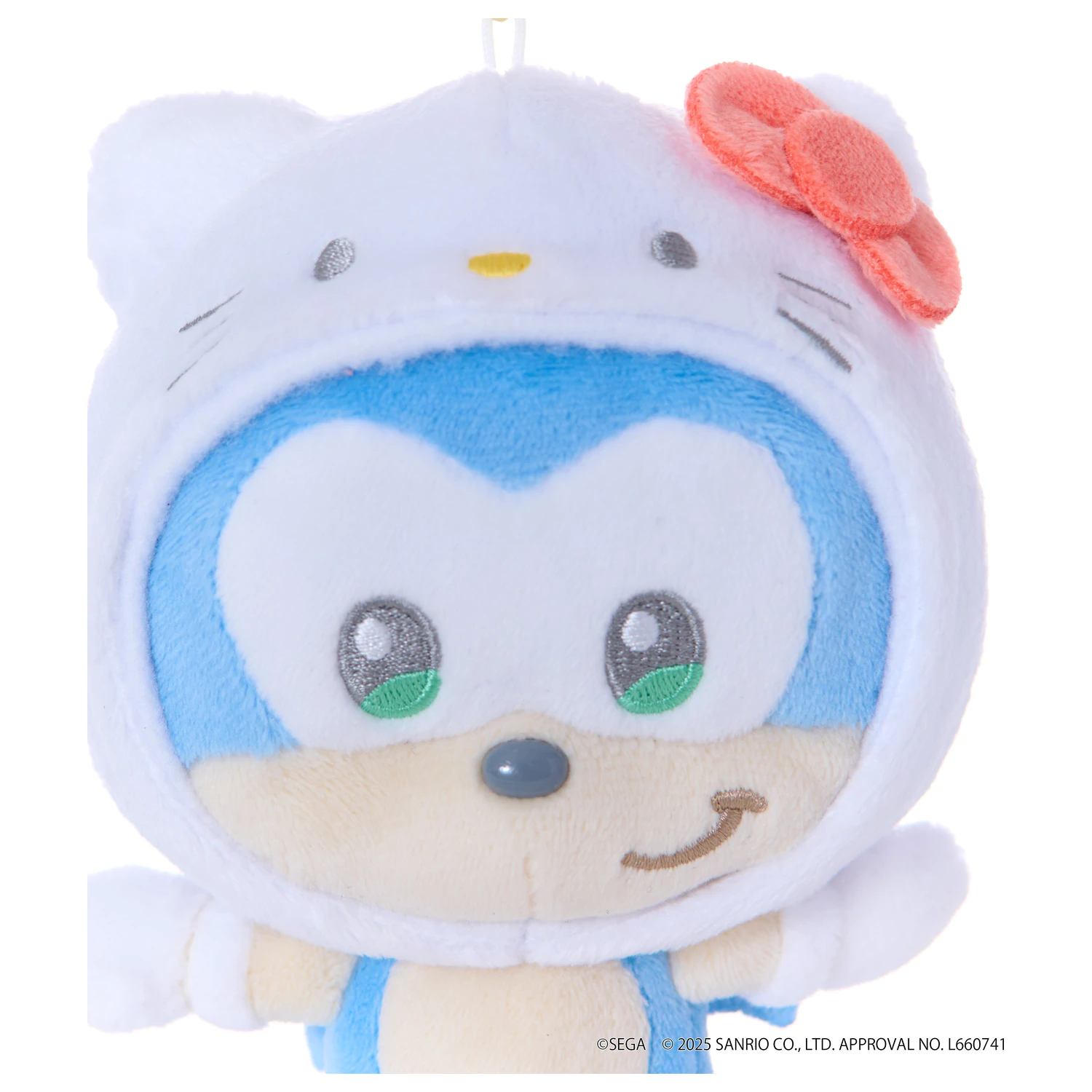 SONIC & FRIENDS x SANRIO Sonic x Hello Kitty plus de pluș mascotă 8cm poza produsului