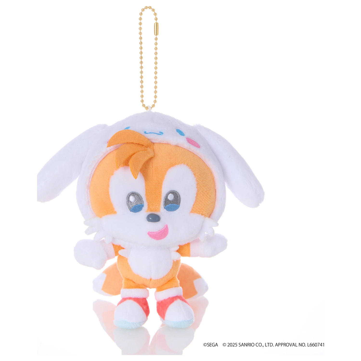 SONIC & FRIENDS x SANRIO Tails x Cinnamoroll Mascota Plus 8 cm poza produsului