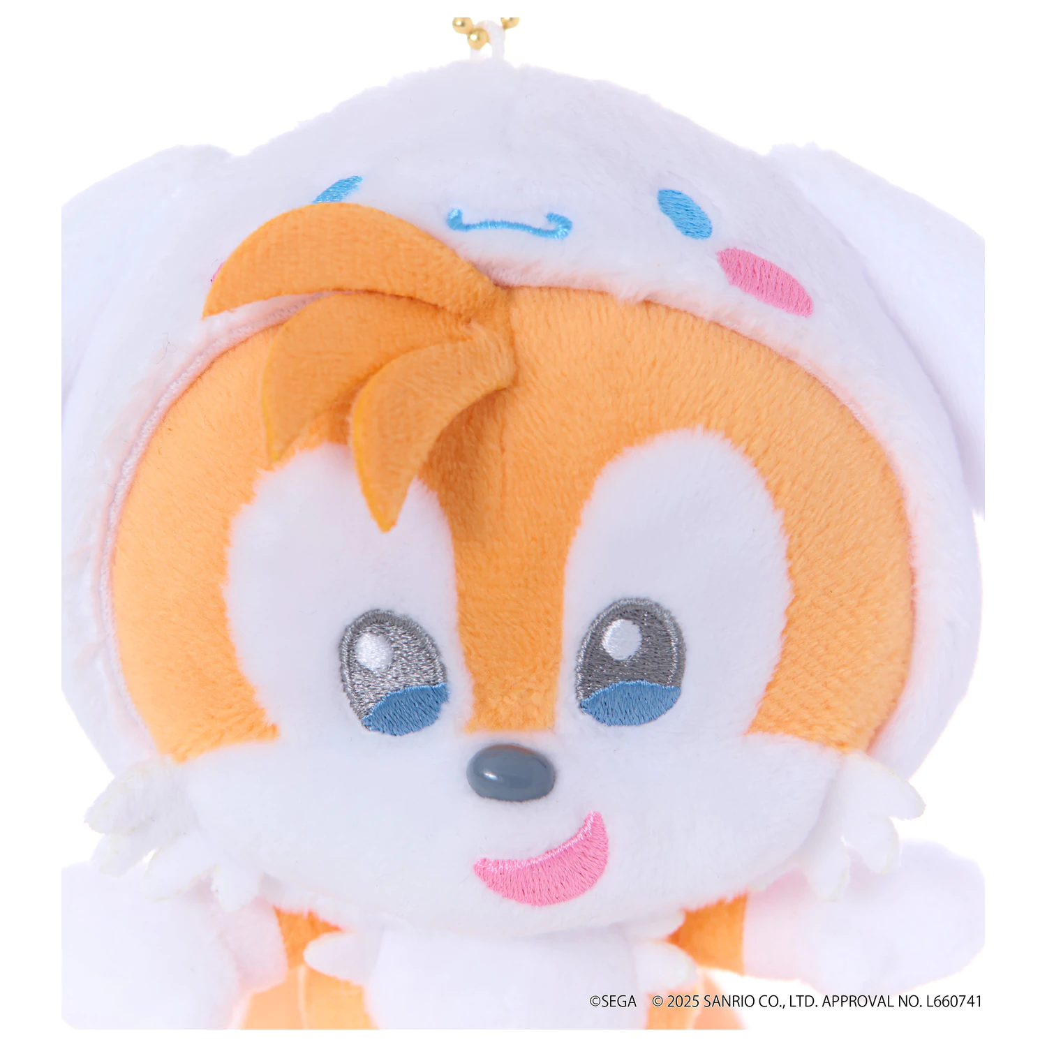SONIC & FRIENDS x SANRIO Tails x Cinnamoroll Mascota Plus 8 cm poza produsului