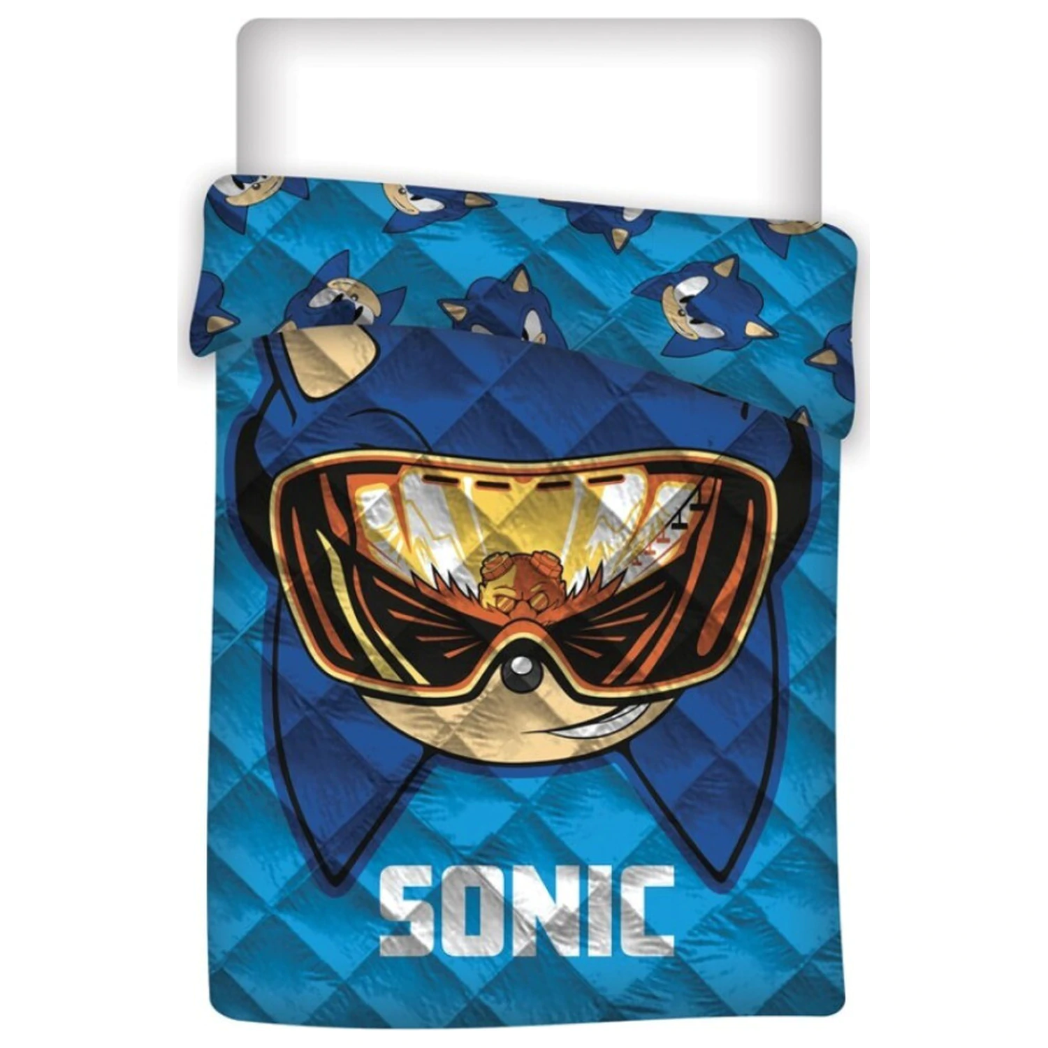 Sonic Glasses Cuvertura de pat matlasata, pilota 140x200cm poza produsului