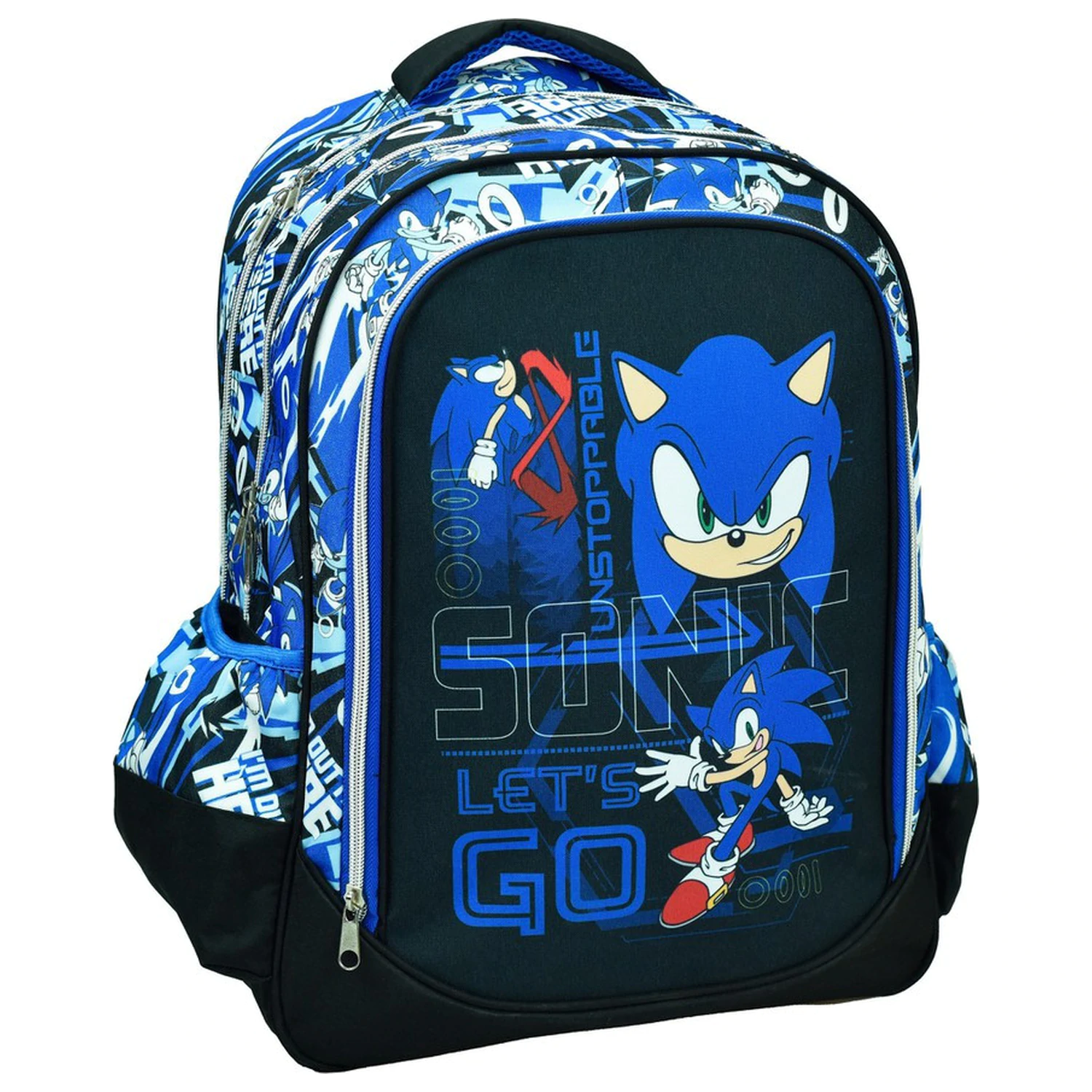 Sonic Go Fast Ghiozdan de scoala, Rucsac 46 cm poza produsului