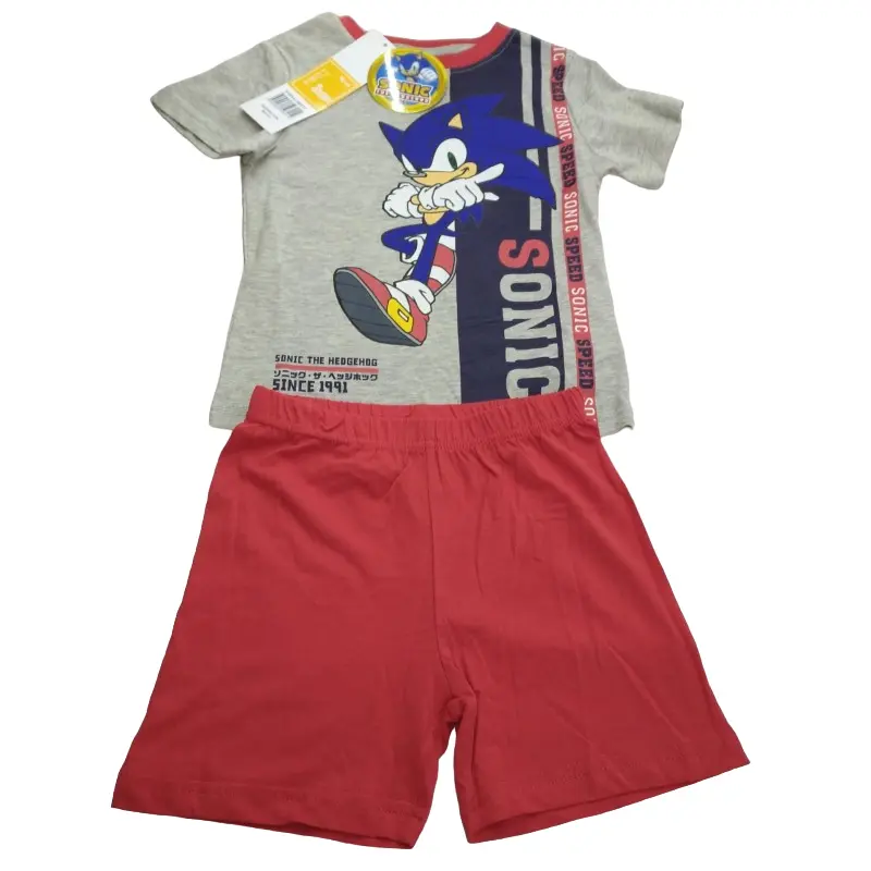 Pijamale scurte Sonic pentru copii poza produsului