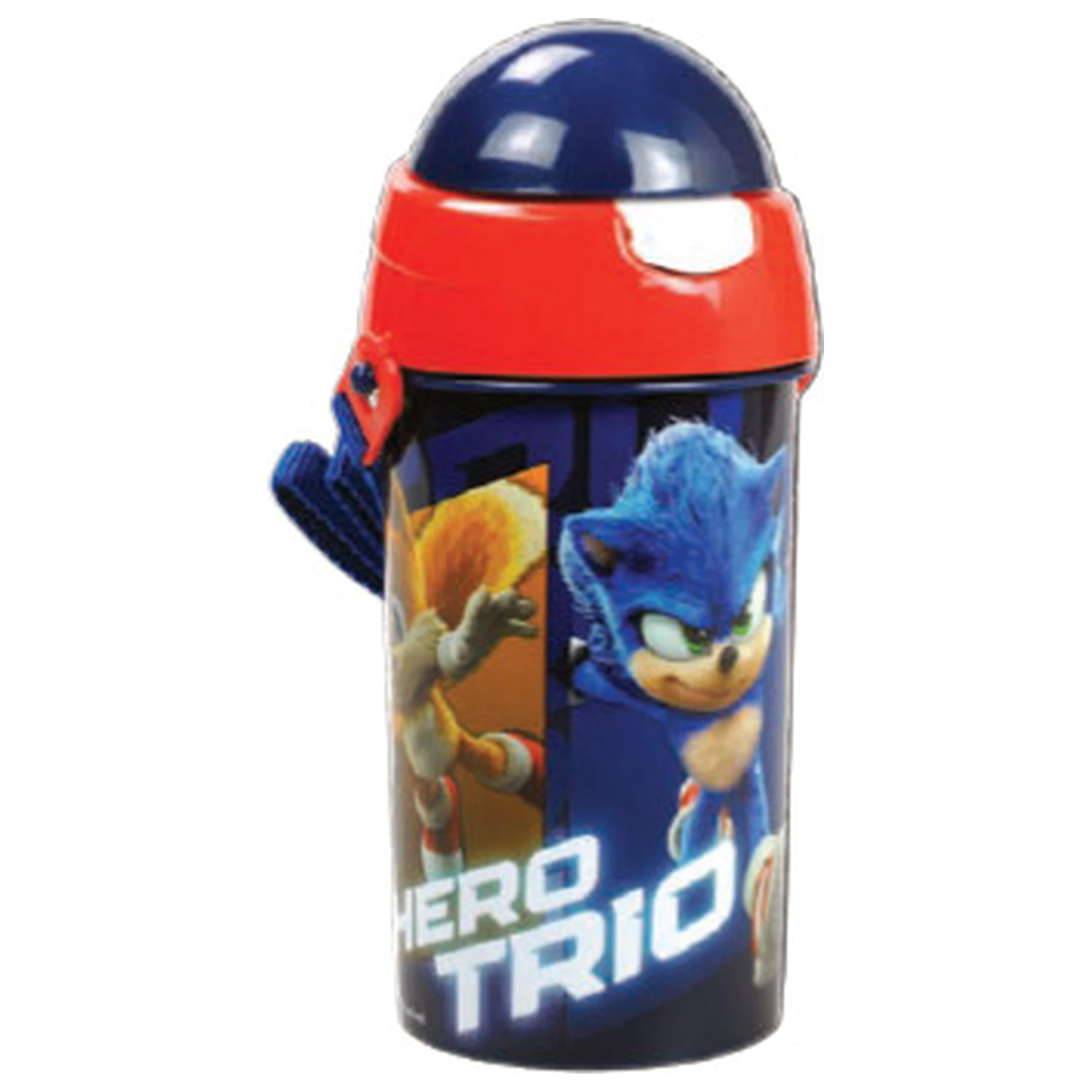 Sonic Heroes Trio Sticla din plastic cu pai si carlig 500 ml poza produsului