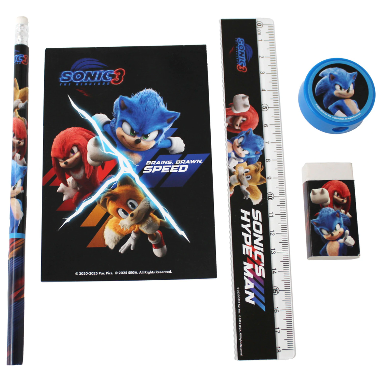 Sonic Hype Man Set de papetarie 5 bucati poza produsului