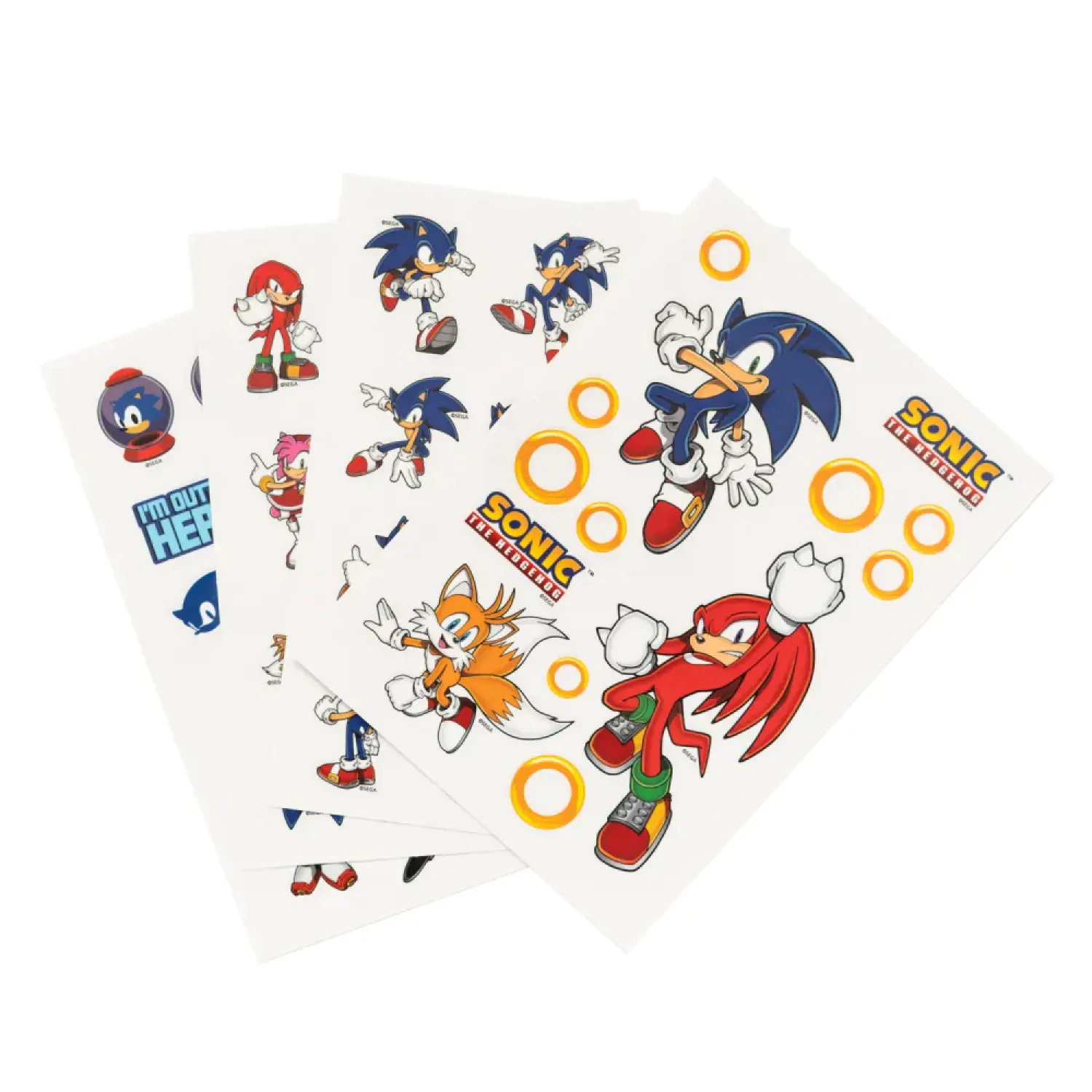 Sonic set stickere poza produsului