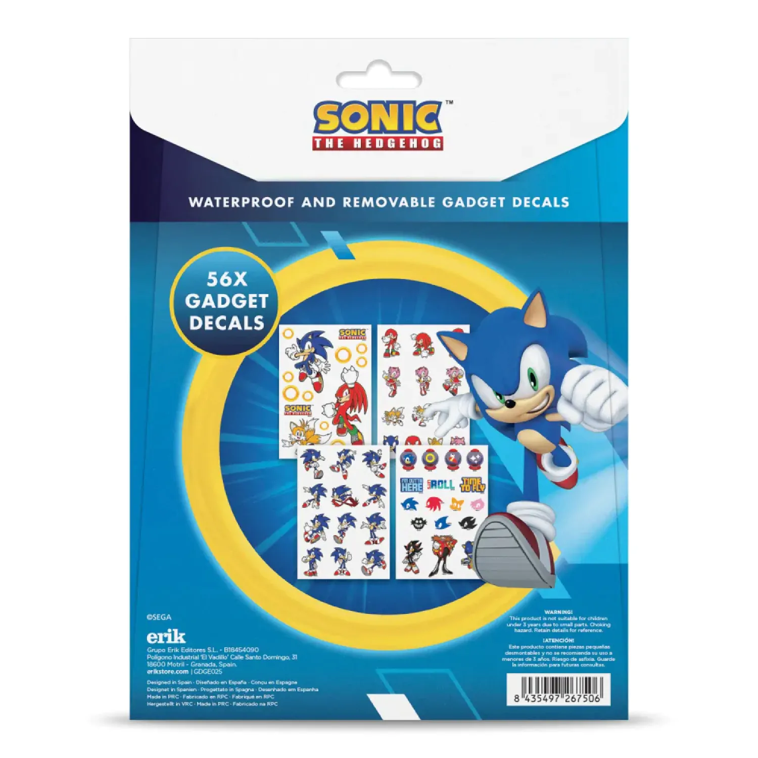 Sonic set stickere poza produsului